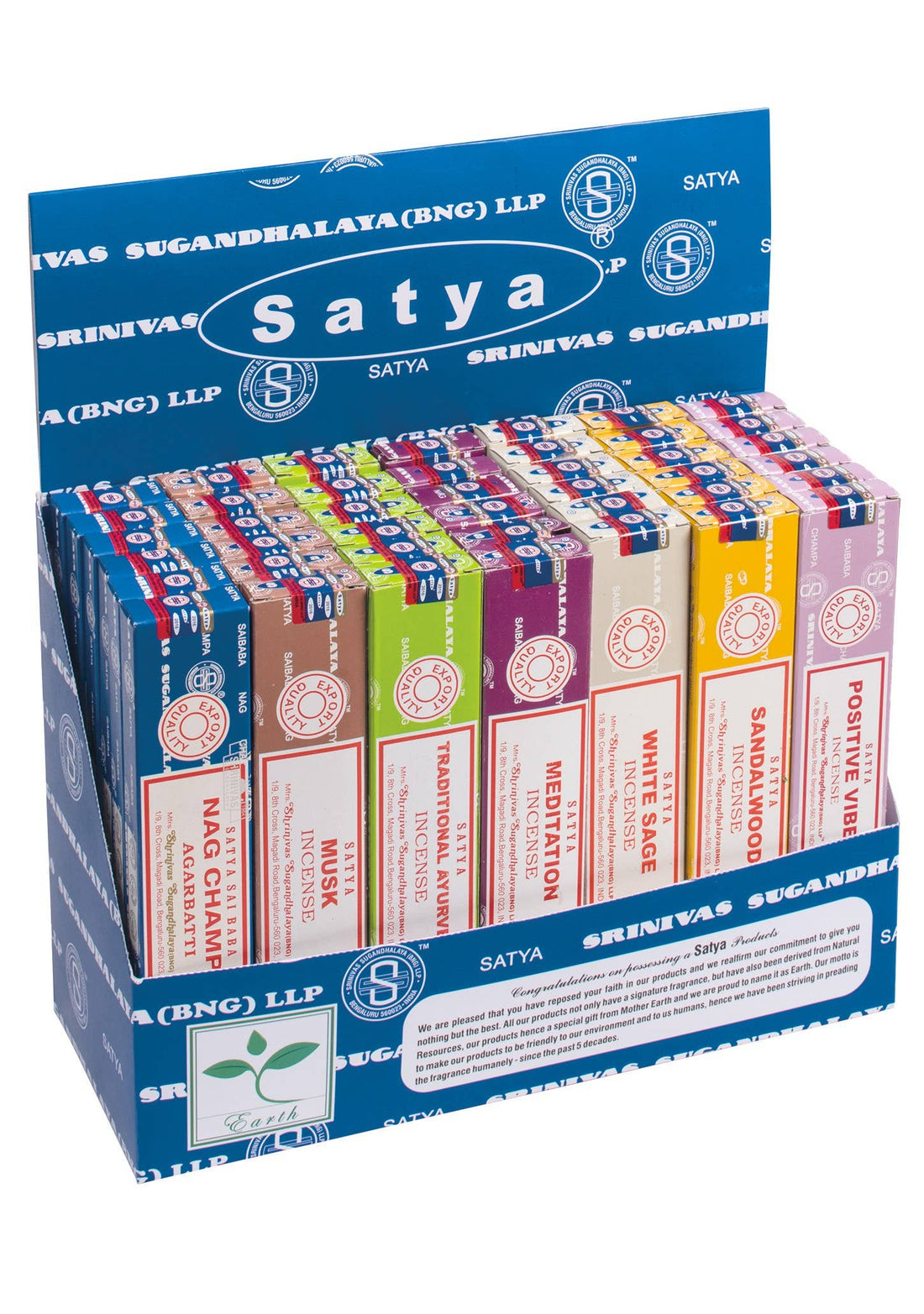 Satya Nag Champa Meditation Series - 42 in a Display Box
