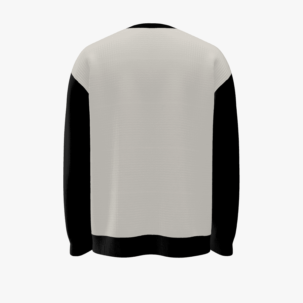 “Men’s Panther Jacquard Cashmere Pullover – Oversized Fit” - RNF ENT
