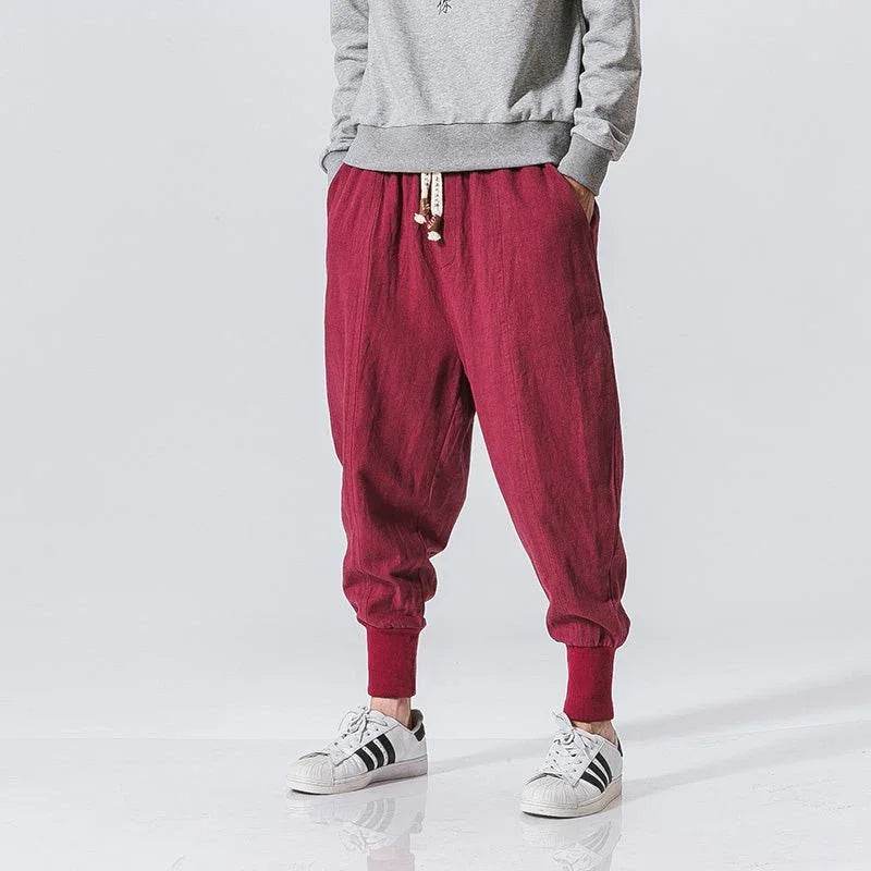 Cotton And Linen Feet Jarem Pants Tide Hip Hop Pants For Man - RNF ENT