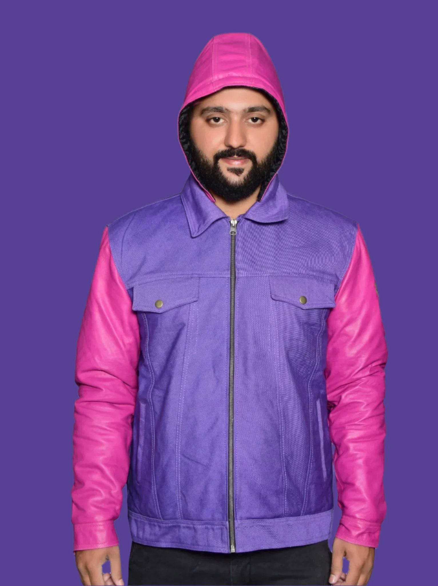 DENIM LEATHER SLEEVE JACKETS - RNF ENT