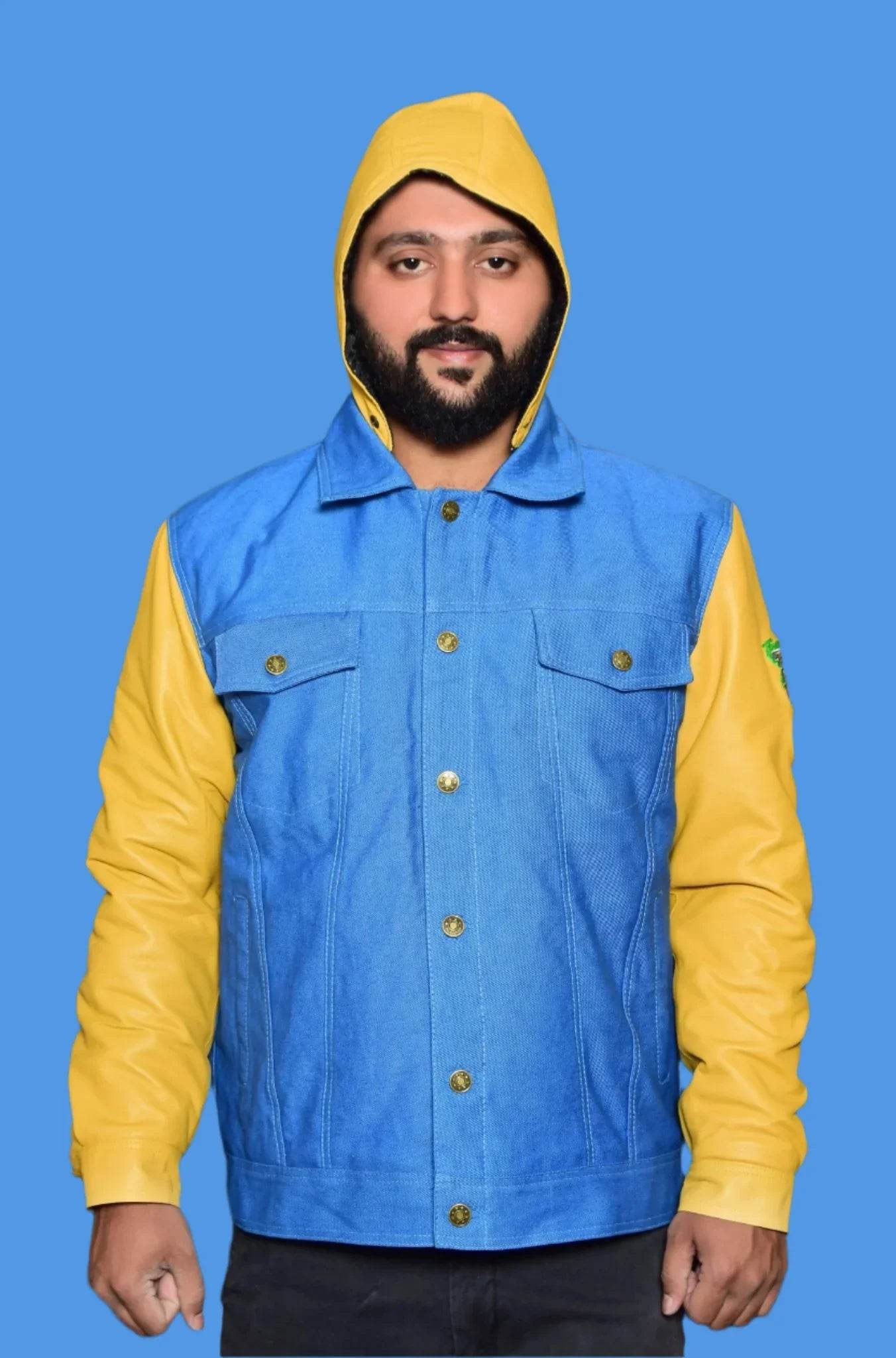 DENIM LEATHER SLEEVE JACKETS - RNF ENT