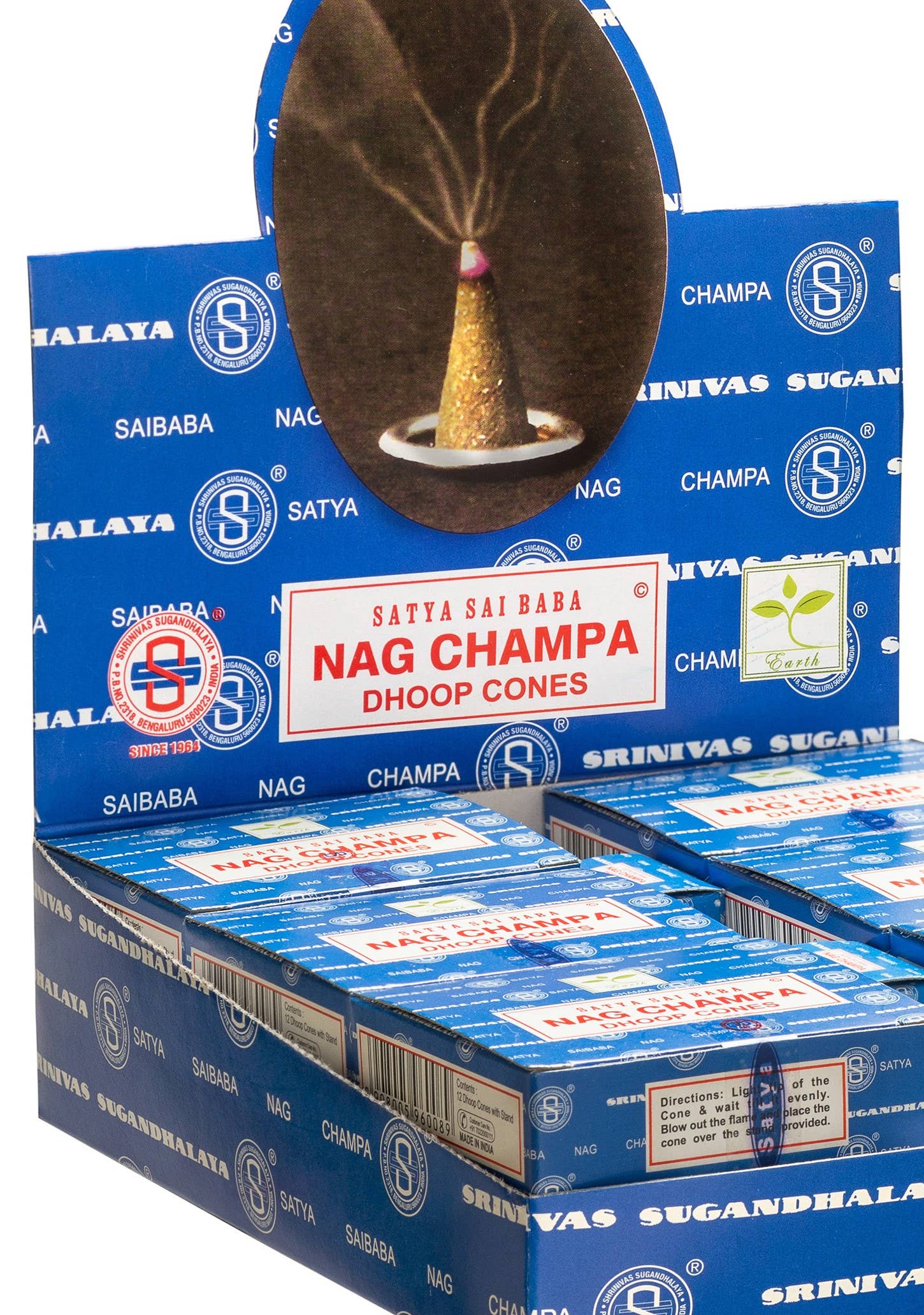 Original Satya Sai Baba Nag Champa Incense Dhoop Cones