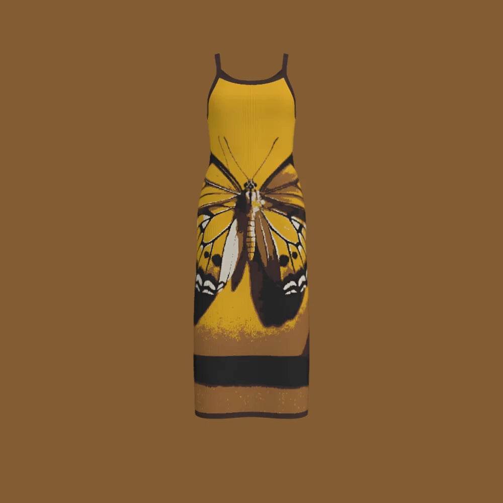 🌼 Butterfly Graphic Slip Dress – Soft, Stylish, Sustainable - RNF ENT