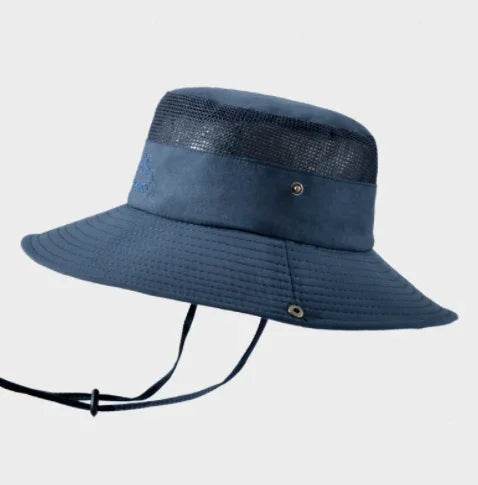 Solid Color Big Brim Sun Hat Outdoor Mountaineering Protection - RNF ENT