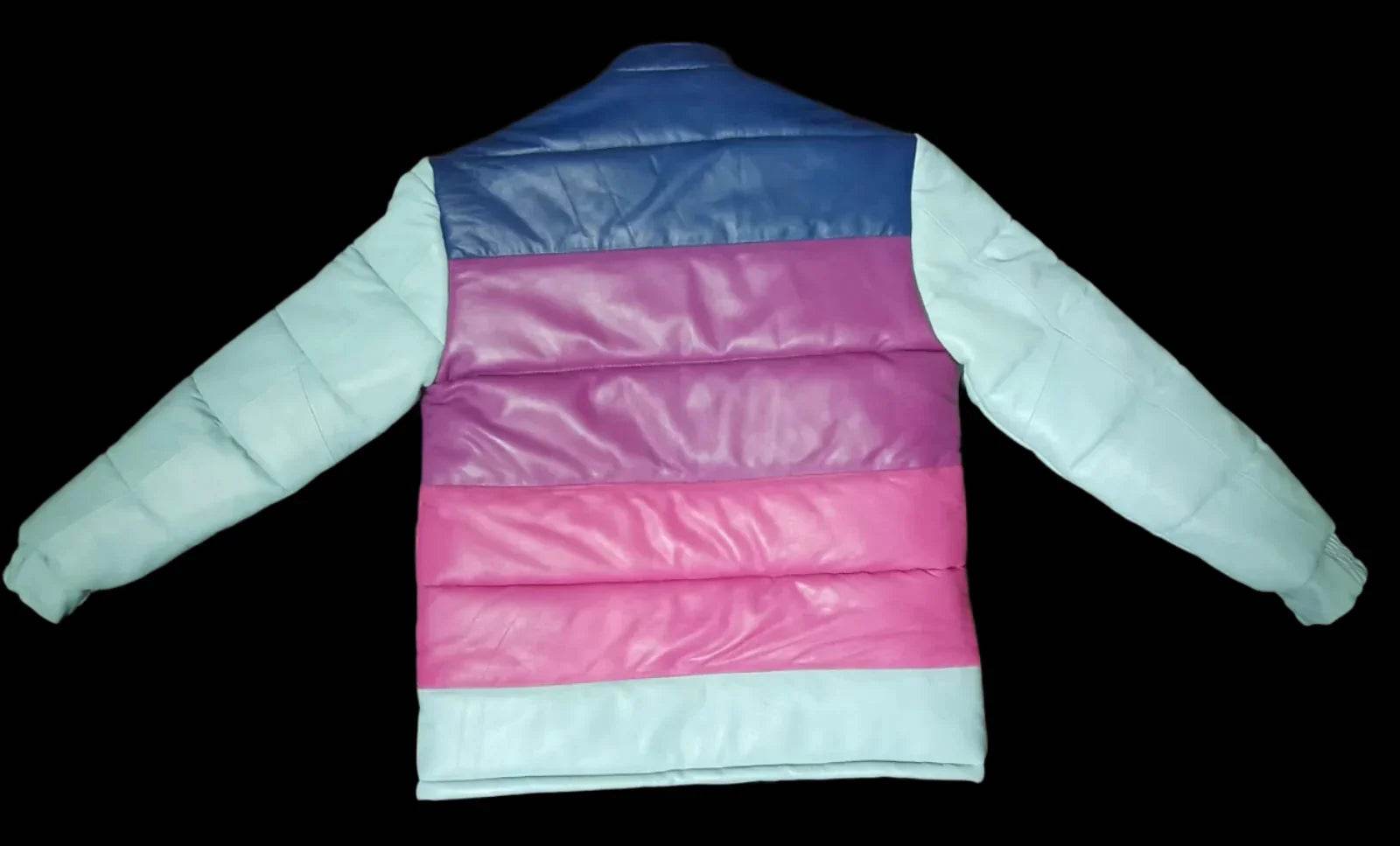 MULTICOLOR LAMBSKIN PUFF LEATHER JACKETS - RNF ENT