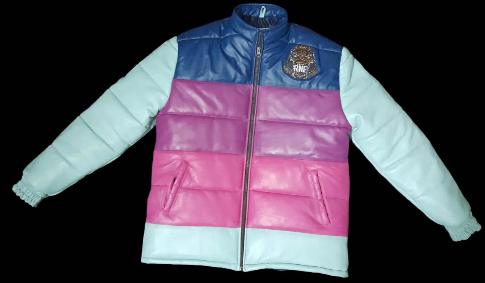 MULTICOLOR LAMBSKIN PUFF LEATHER JACKETS - RNF ENT