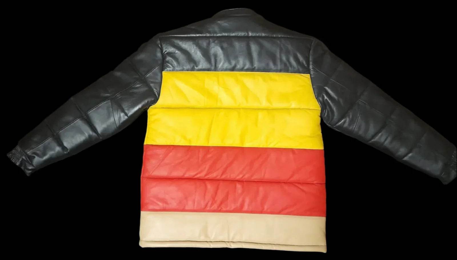 MULTICOLOR LAMBSKIN PUFF LEATHER JACKETS - RNF ENT