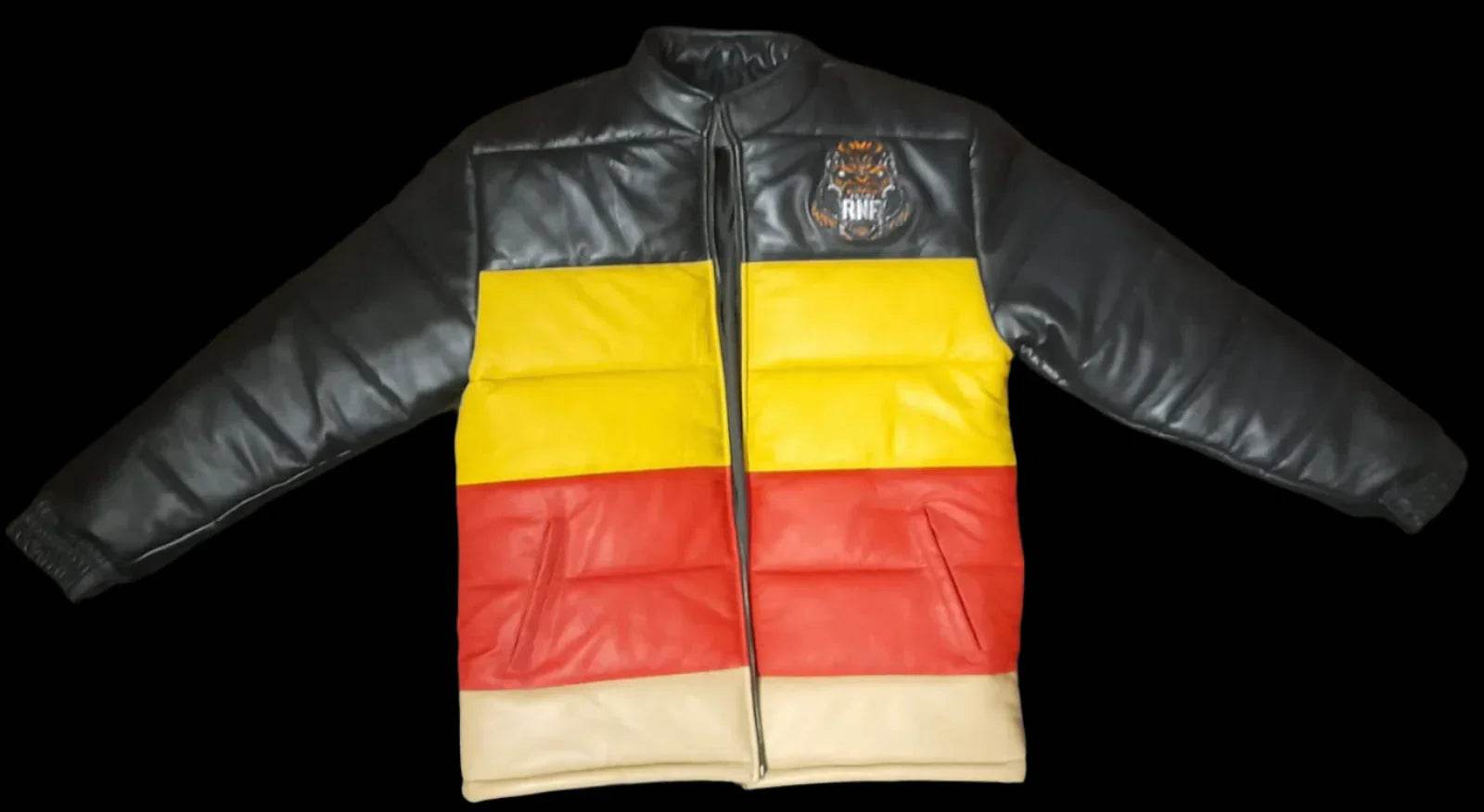MULTICOLOR LAMBSKIN PUFF LEATHER JACKETS - RNF ENT