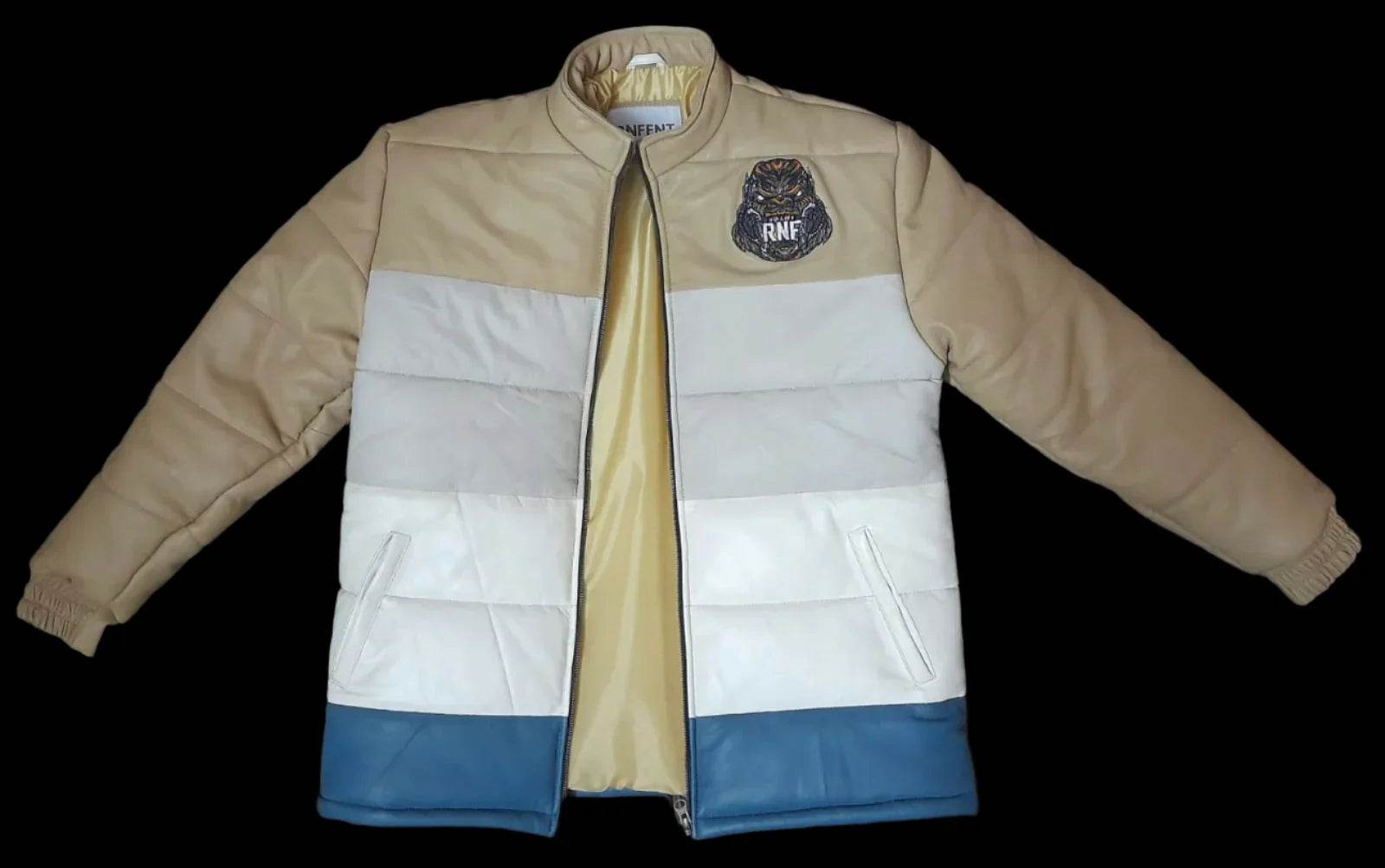 MULTICOLOR LAMBSKIN PUFF LEATHER JACKETS - RNF ENT