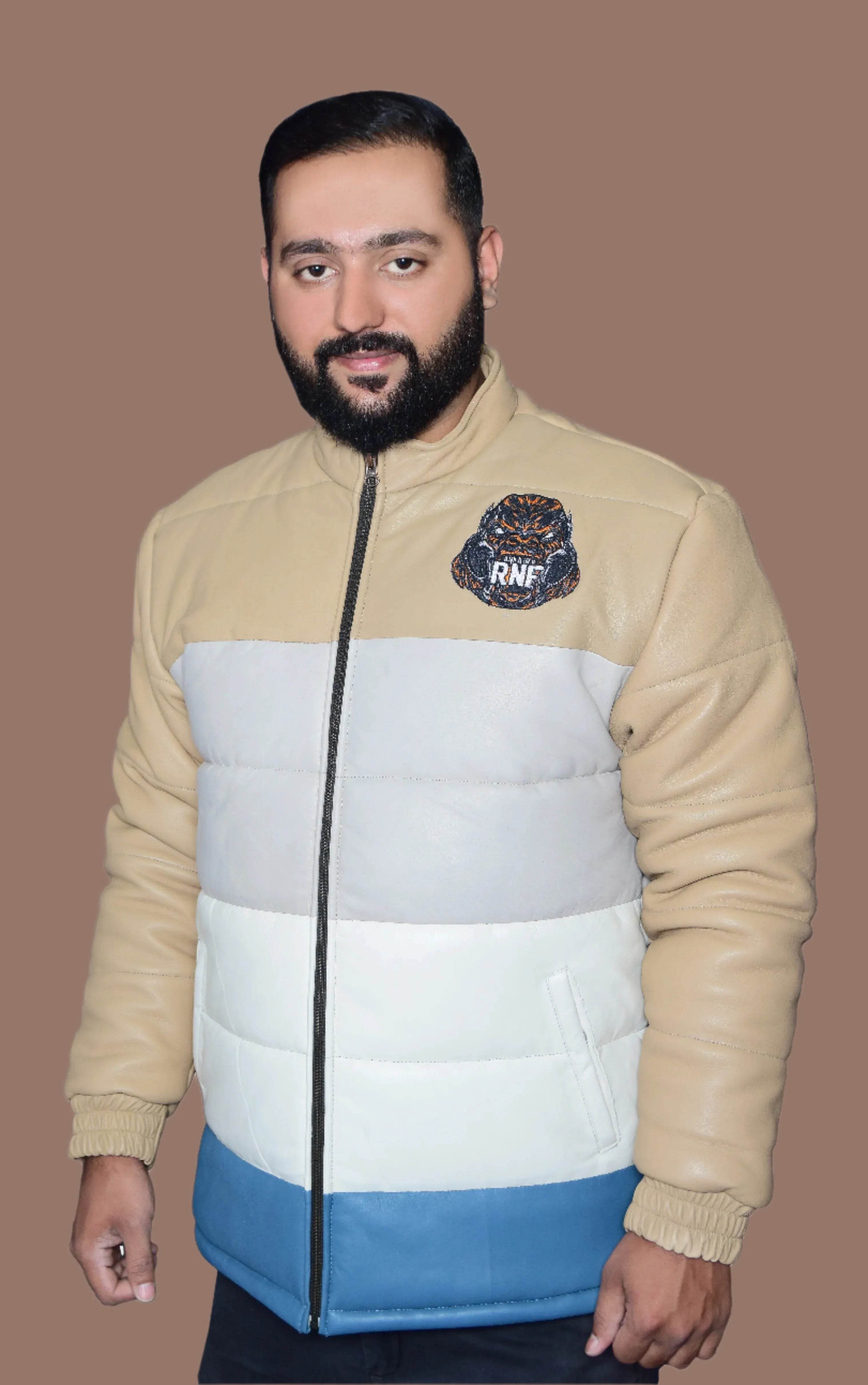 MULTICOLOR LAMBSKIN PUFF LEATHER JACKETS - RNF ENT