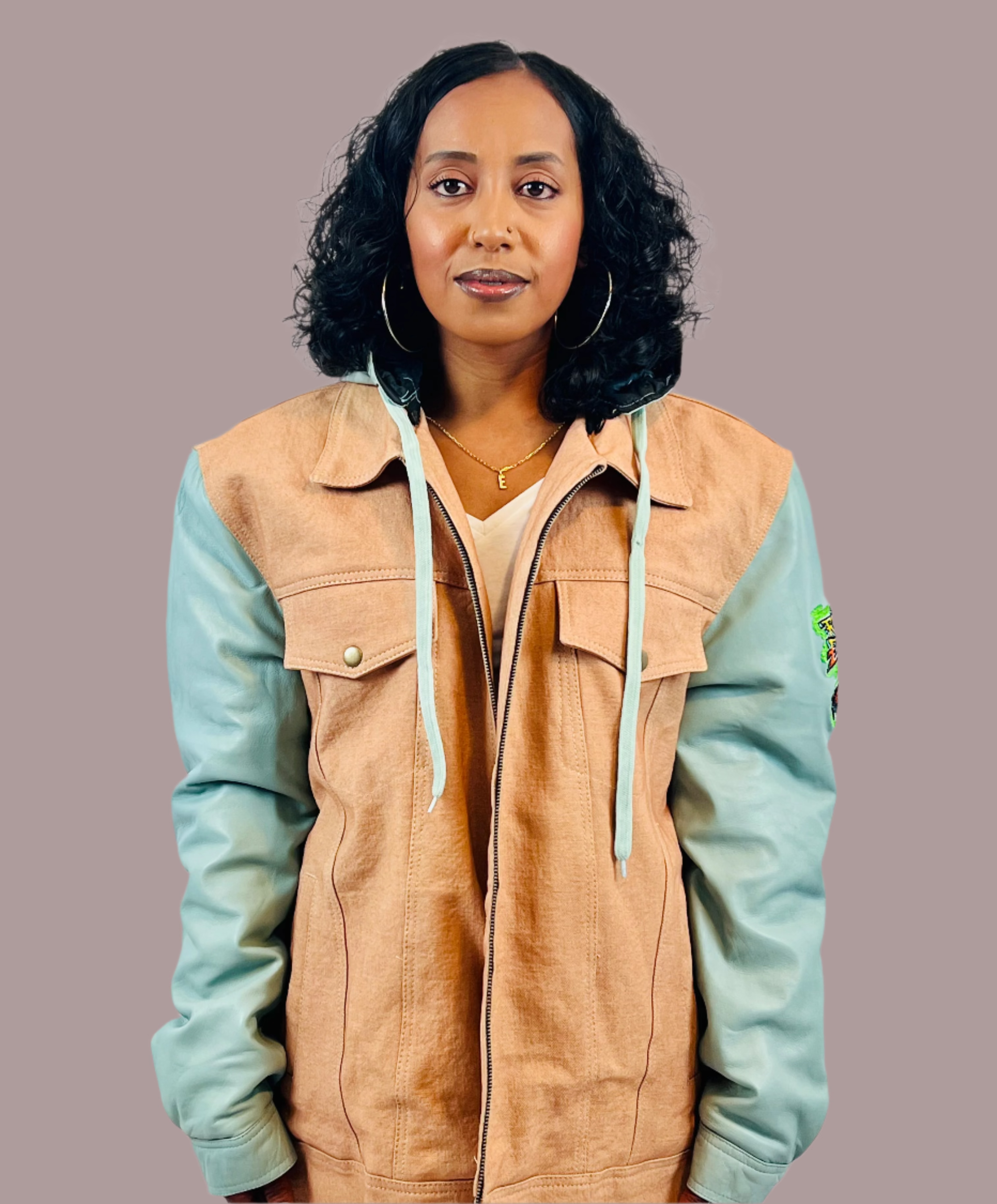 DENIM LEATHER SLEEVE JACKETS - RNF ENT