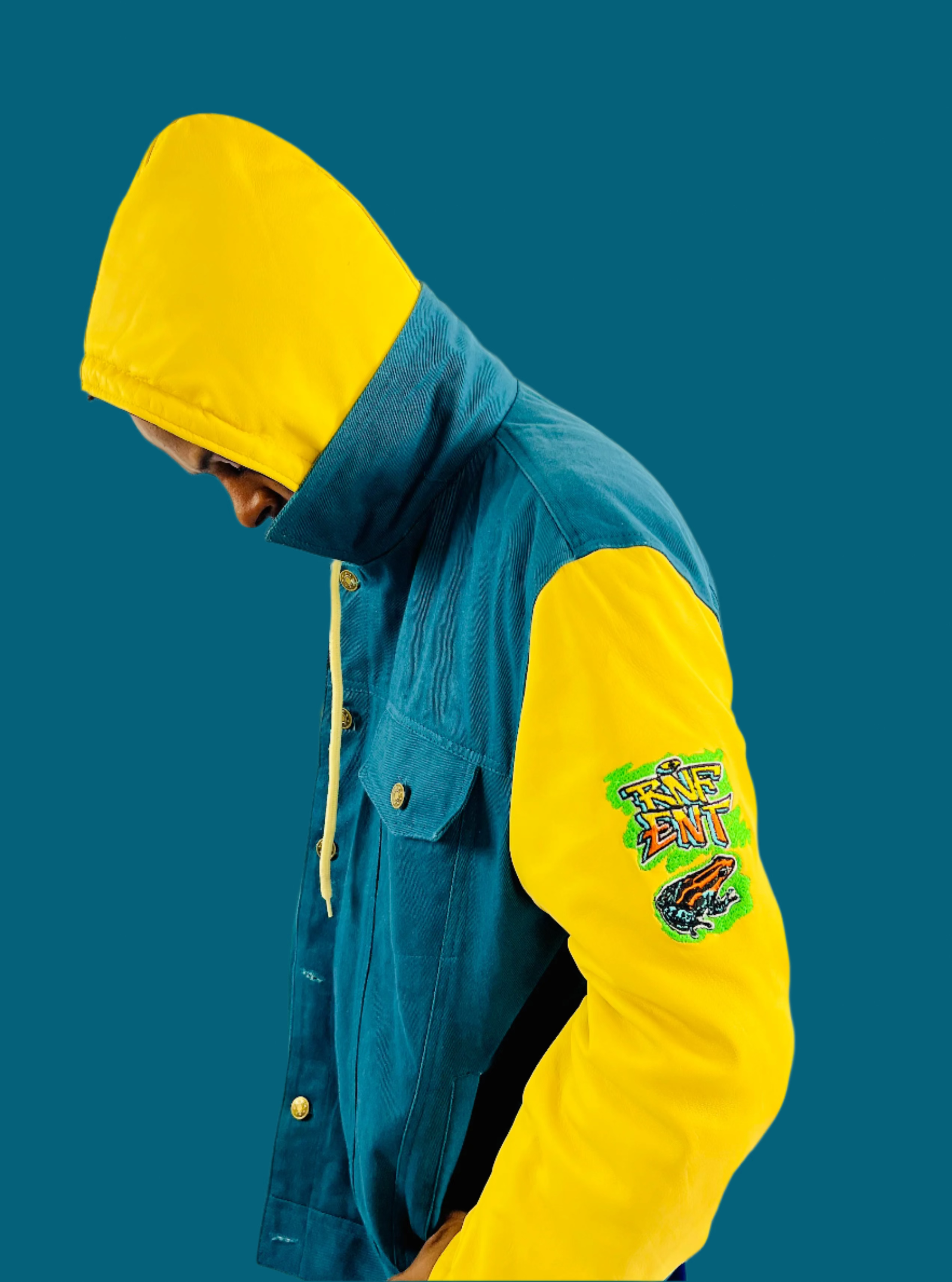 DENIM LEATHER SLEEVE JACKETS - RNF ENT