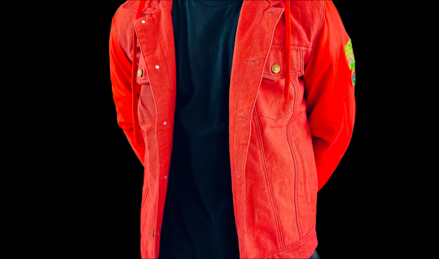 DENIM LEATHER SLEEVE JACKETS - RNF ENT
