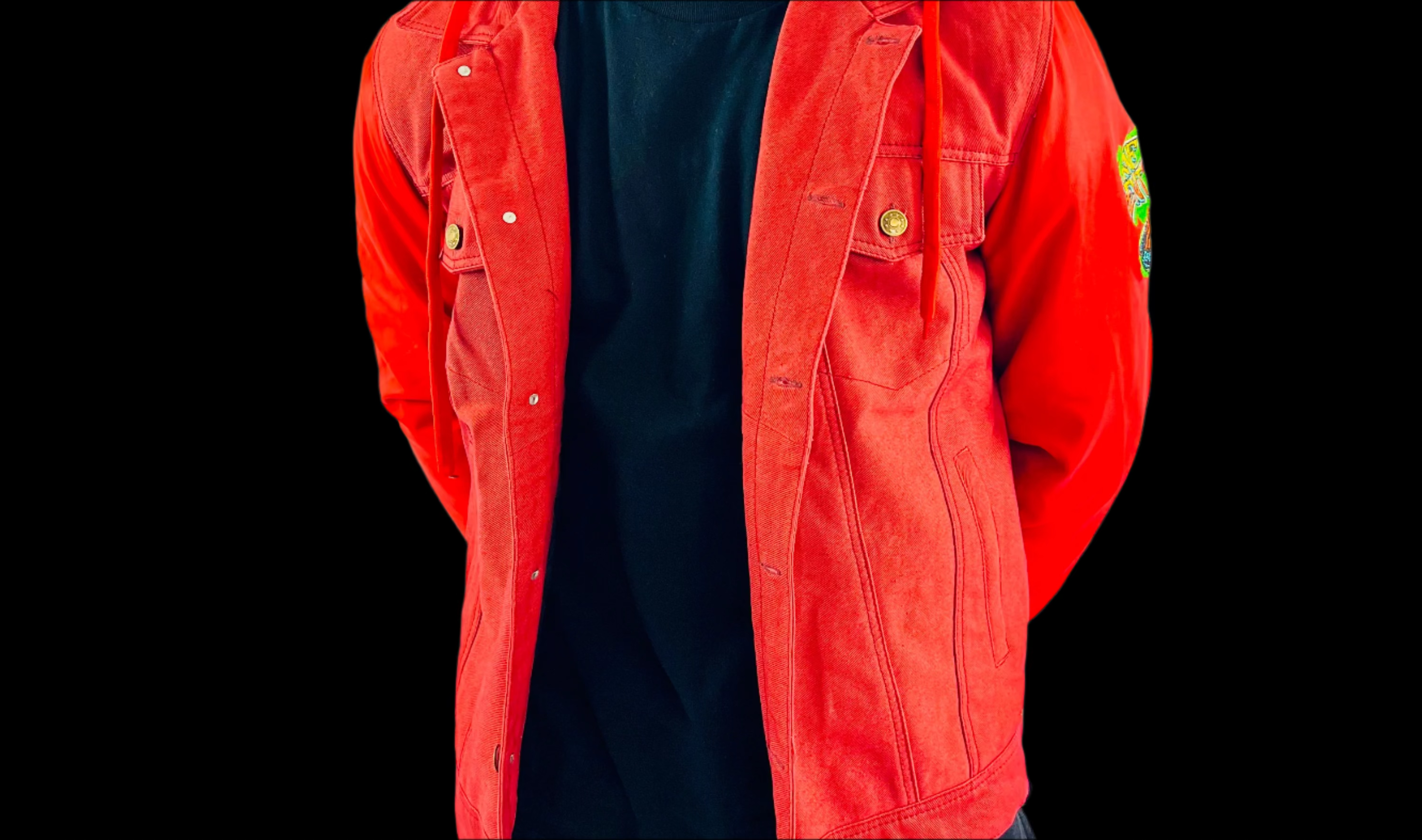 DENIM LEATHER SLEEVE JACKETS - RNF ENT