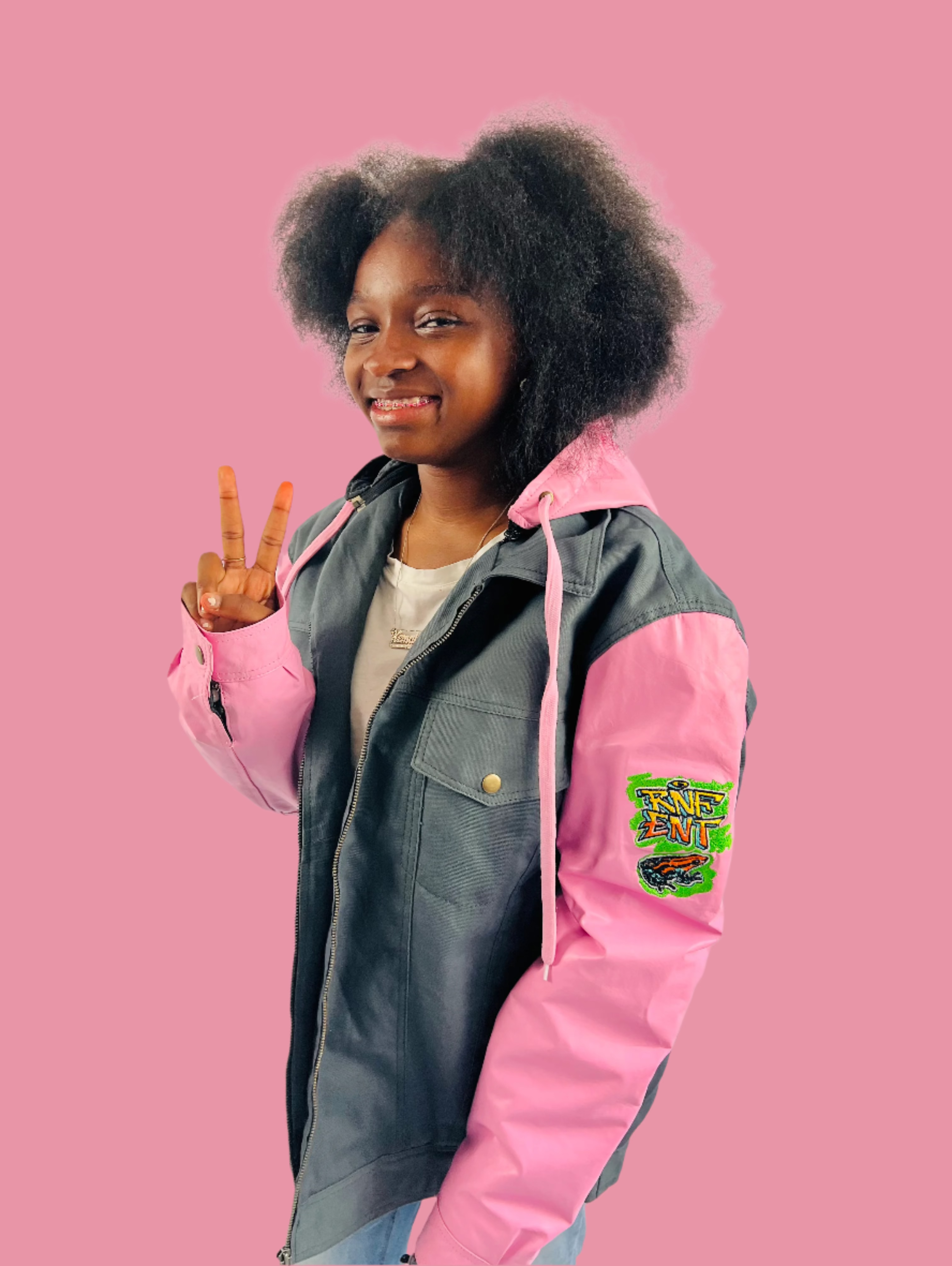 DENIM LEATHER SLEEVE JACKETS - RNF ENT