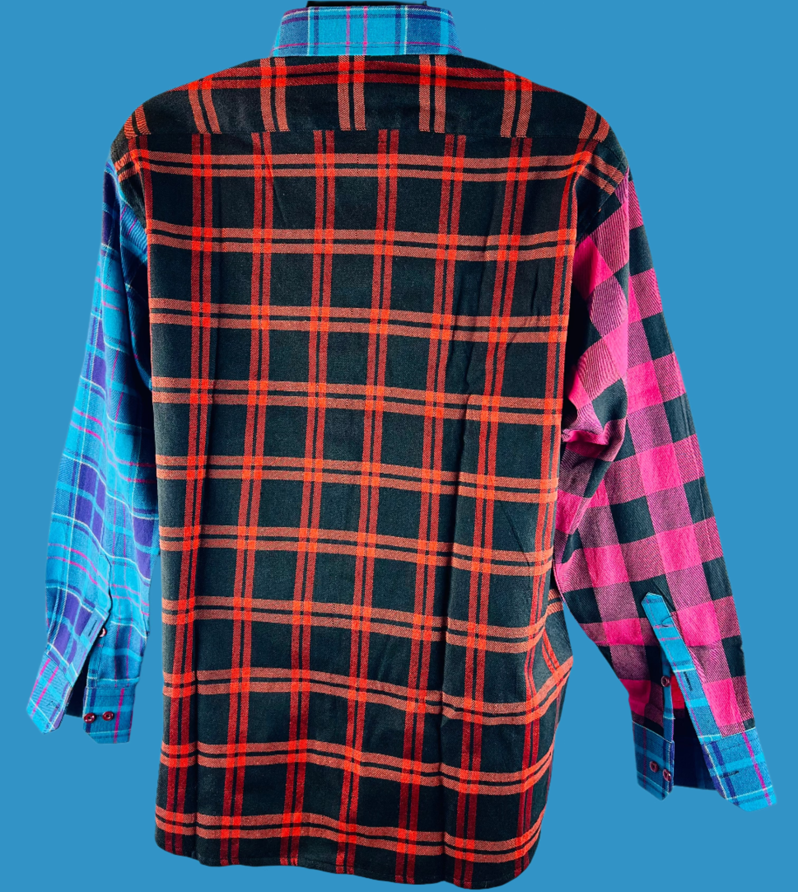 Unorthodox Plaid Long Sleeve Shirt – RNF ENT Exclusive Streetwear Drop - RNF ENT
