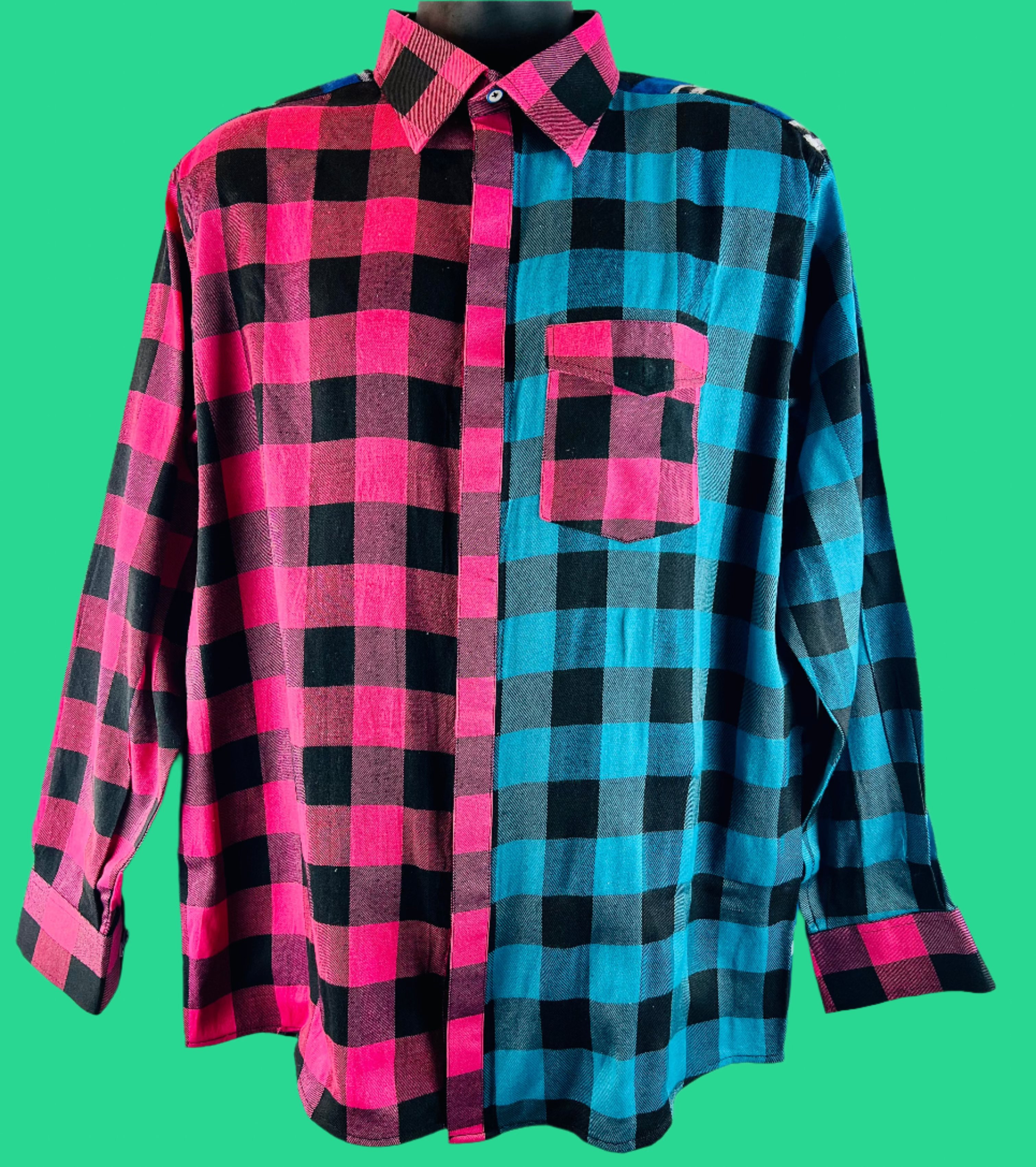 Unorthodox Plaid Long Sleeve Shirt – RNF ENT Exclusive Streetwear Drop - RNF ENT