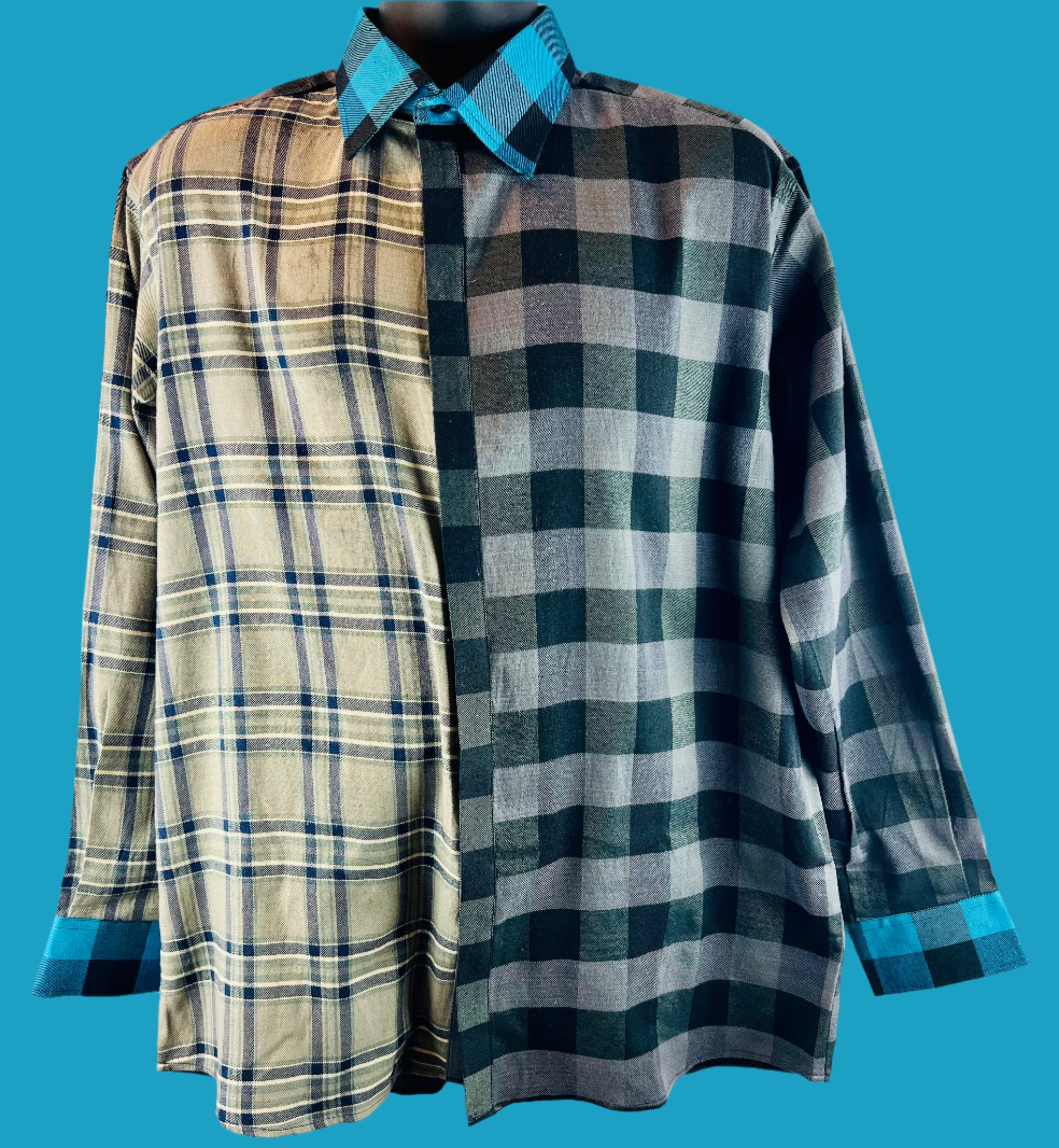 Unorthodox Plaid Long Sleeve Shirt – RNF ENT Exclusive Streetwear Drop - RNF ENT
