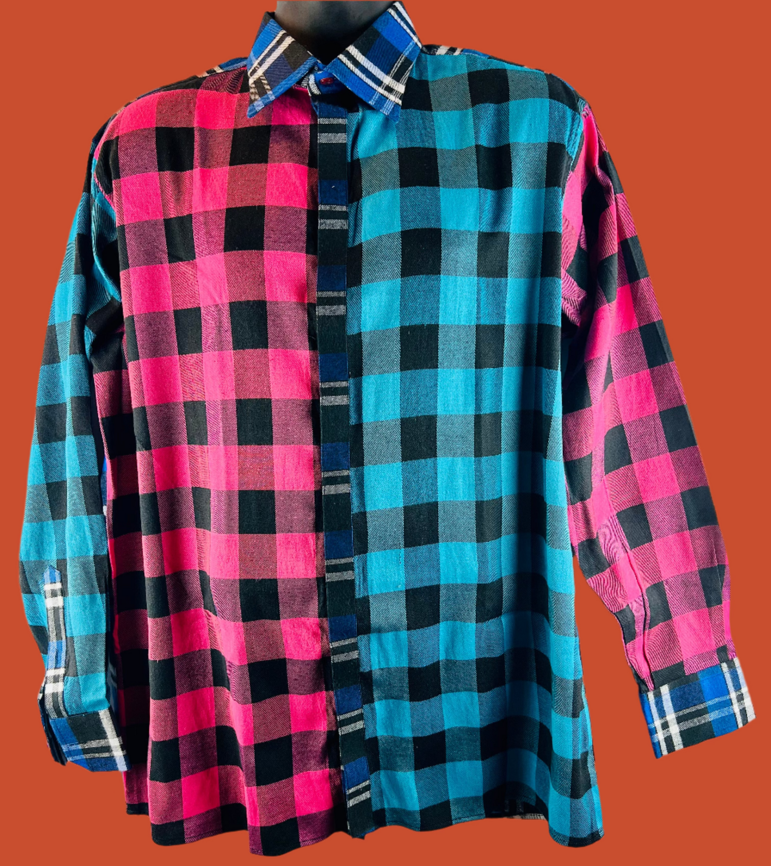 Unorthodox Plaid Long Sleeve Shirt – RNF ENT Exclusive Streetwear Drop - RNF ENT