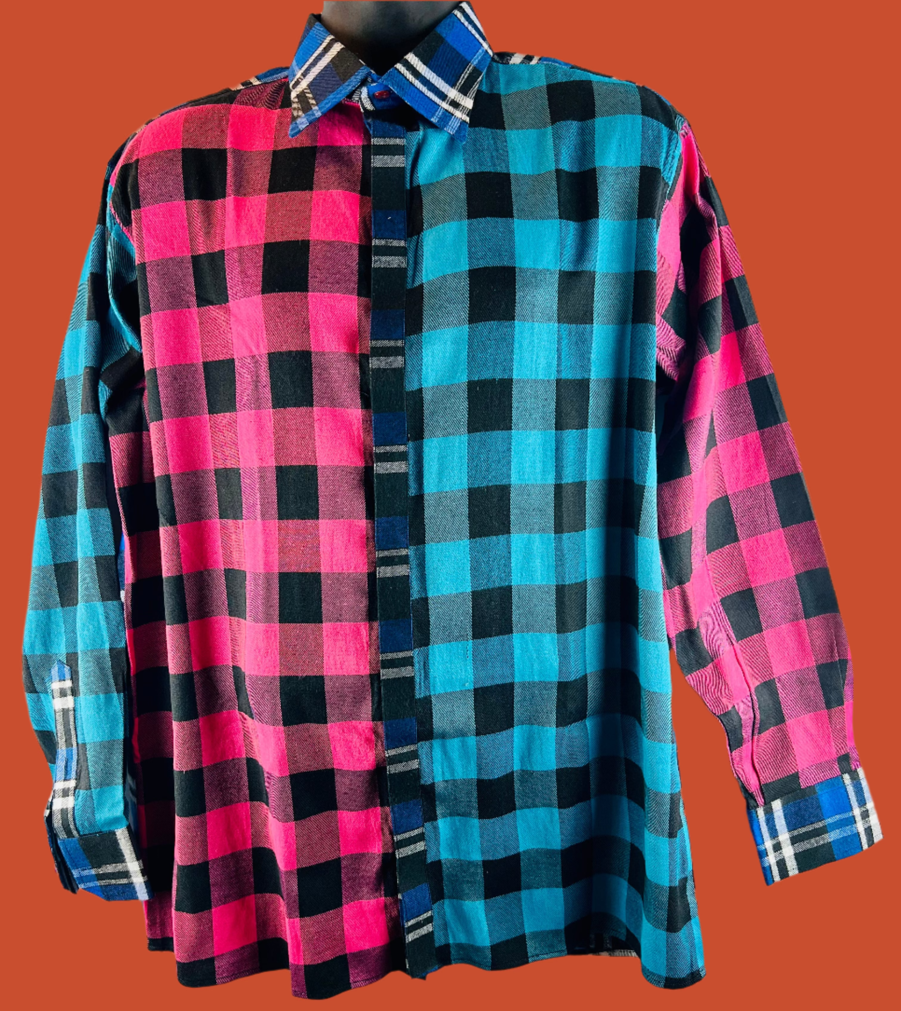 Unorthodox Plaid Long Sleeve Shirt – RNF ENT Exclusive Streetwear Drop - RNF ENT