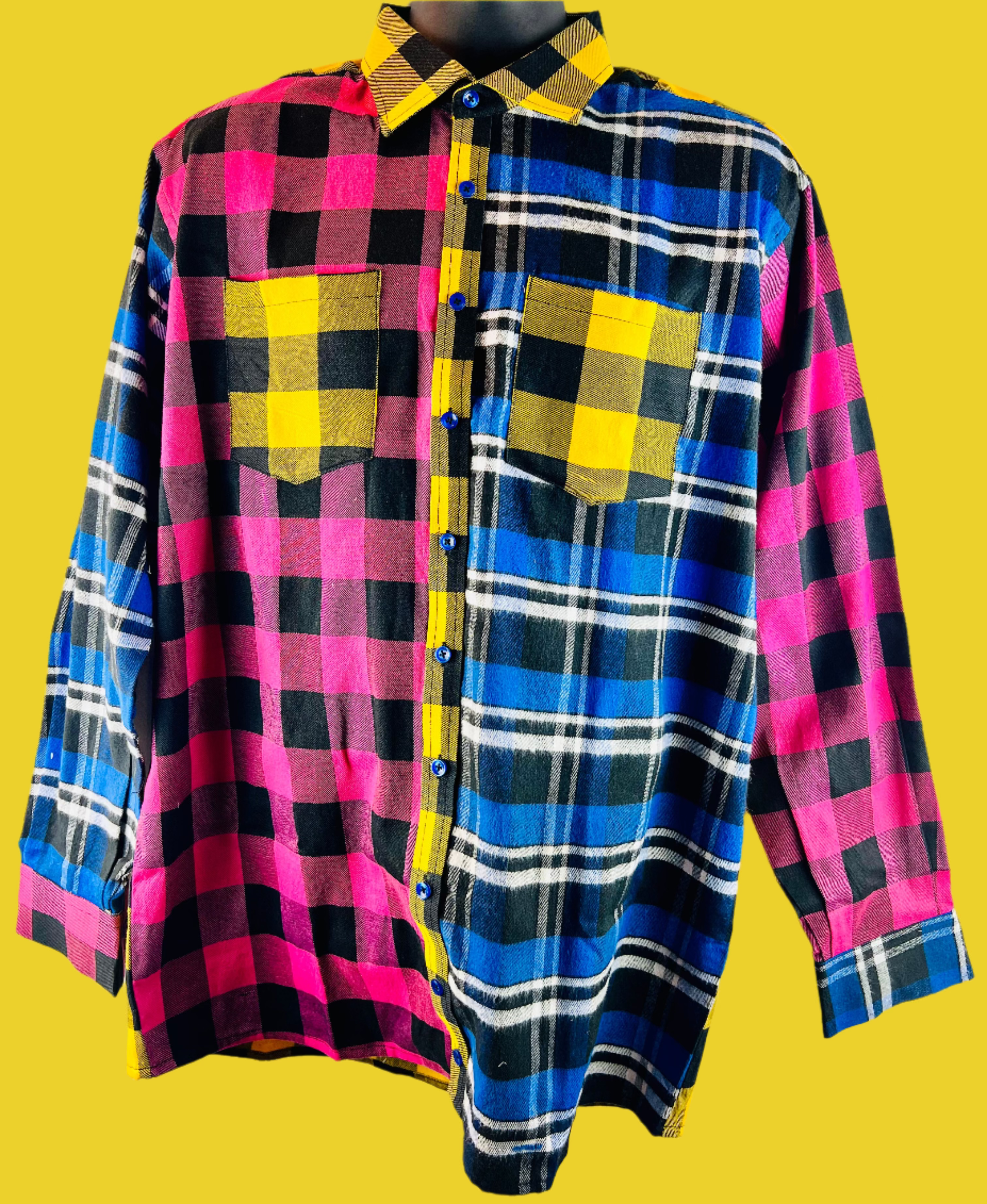 Unorthodox Plaid Long Sleeve Shirt – RNF ENT Exclusive Streetwear Drop - RNF ENT