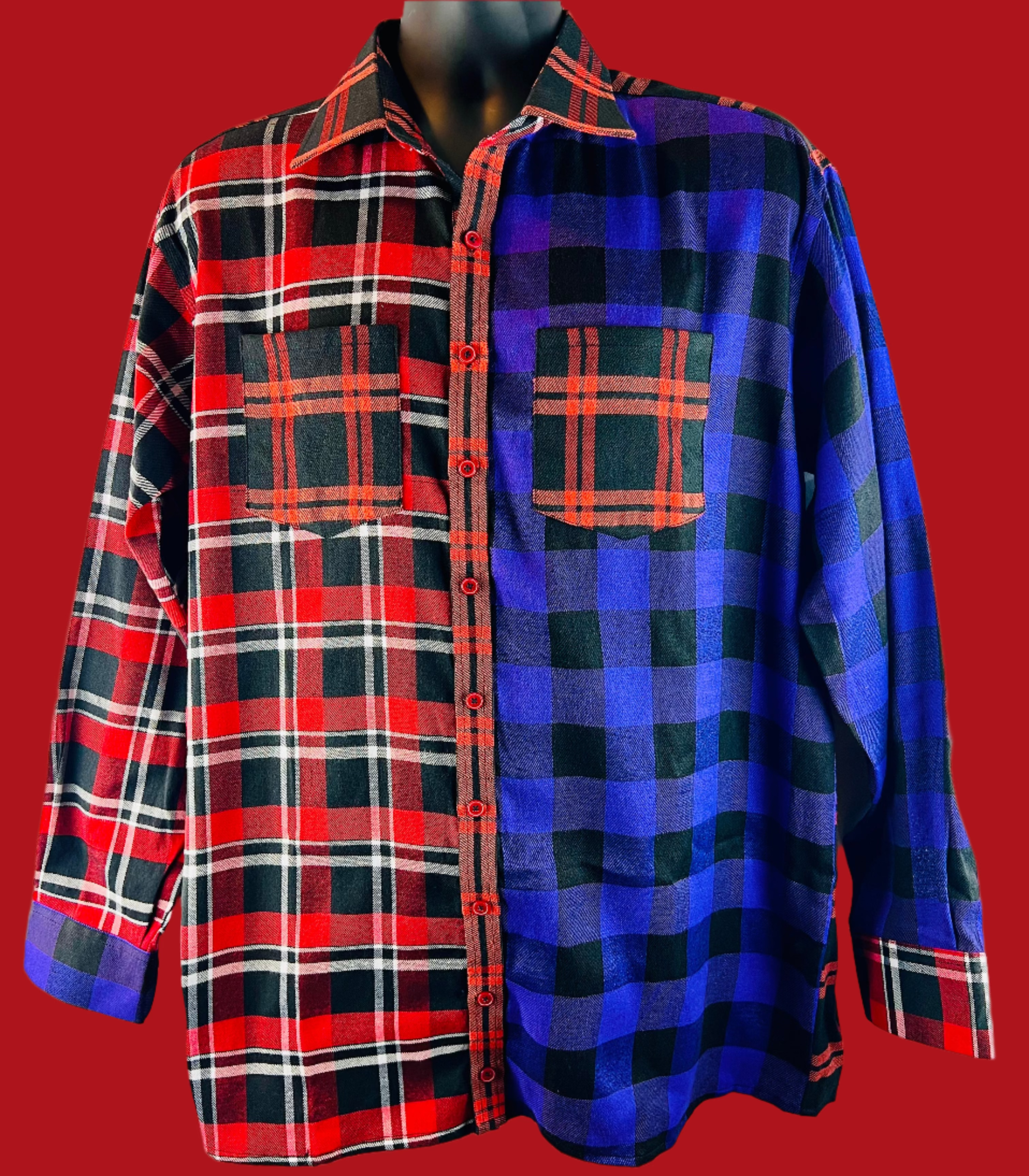 Unorthodox Plaid Long Sleeve Shirt – RNF ENT Exclusive Streetwear Drop - RNF ENT