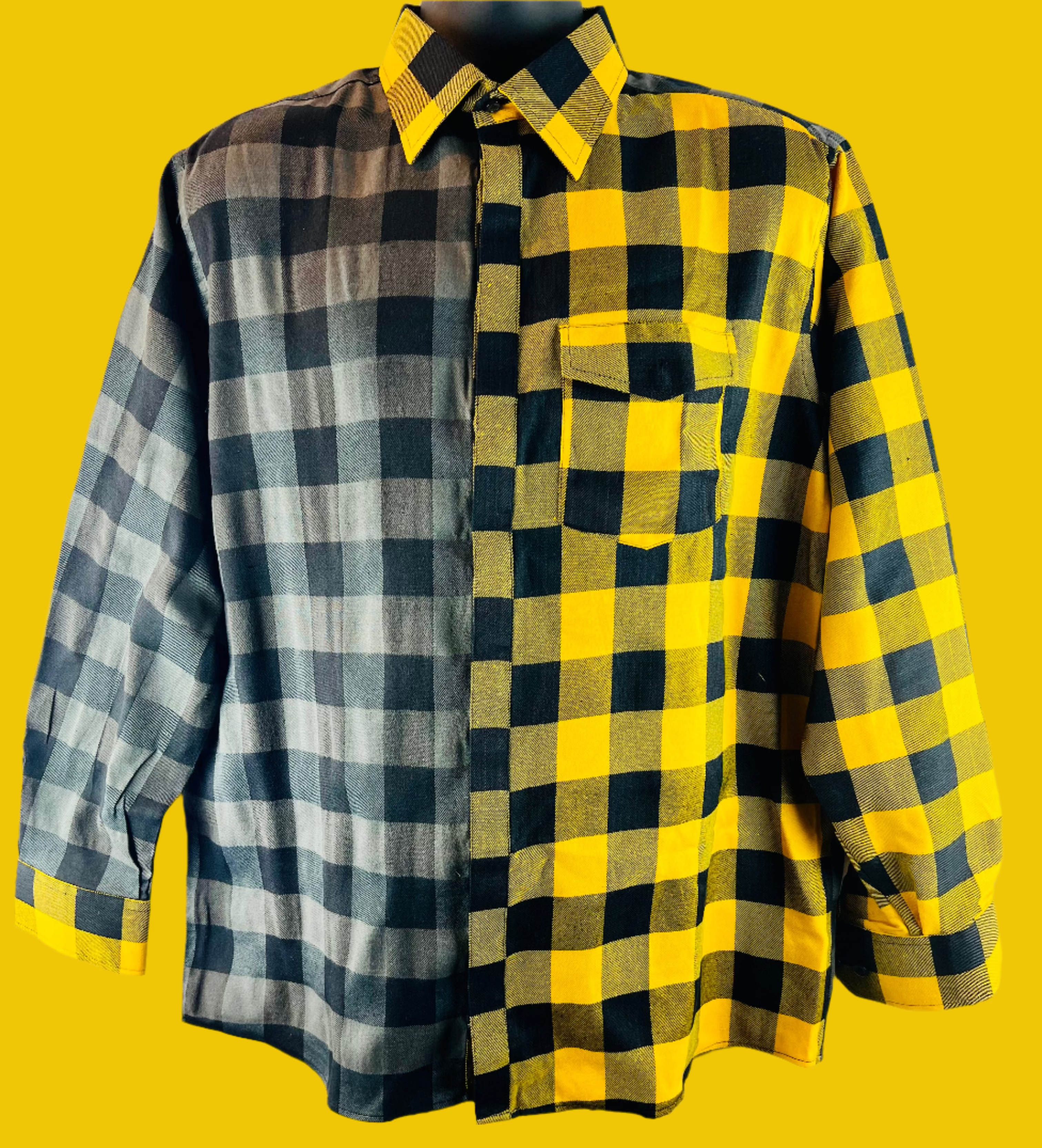 Unorthodox Plaid Long Sleeve Shirt – RNF ENT Exclusive Streetwear Drop - RNF ENT