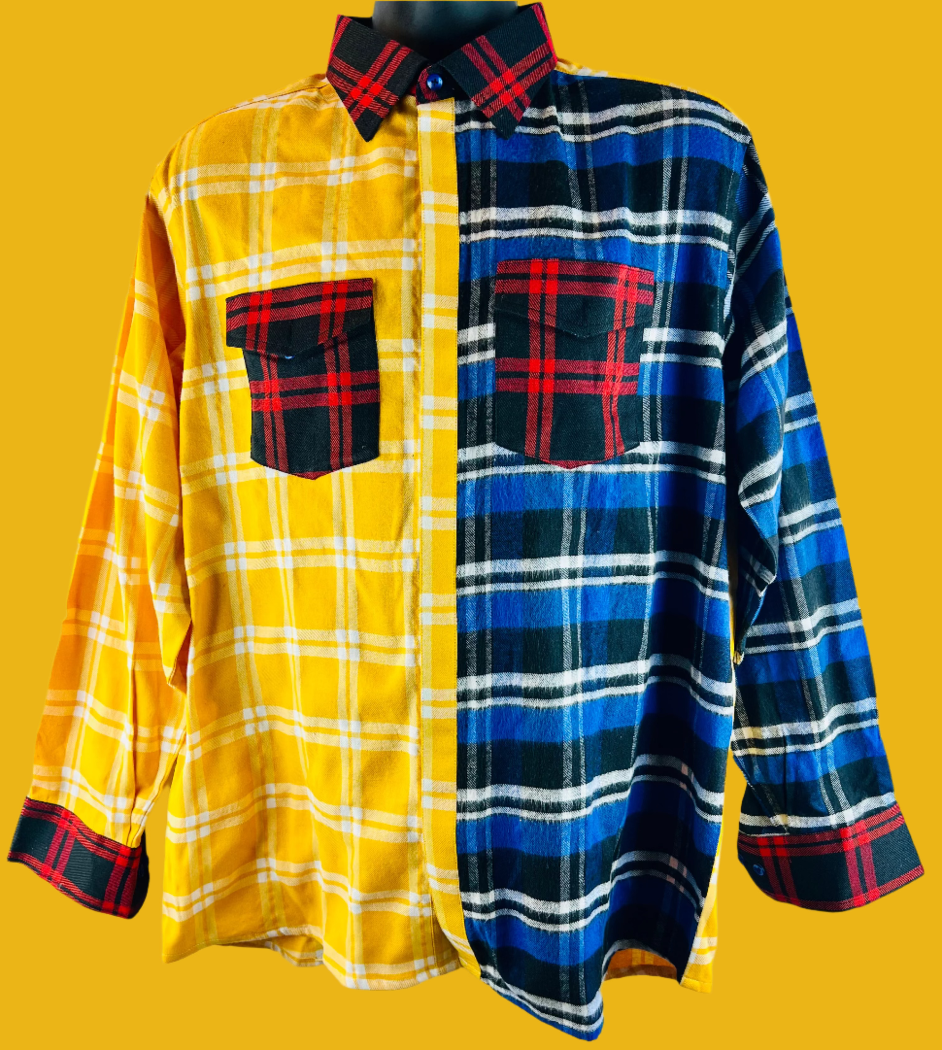 Unorthodox Plaid Long Sleeve Shirt – RNF ENT Exclusive Streetwear Drop - RNF ENT
