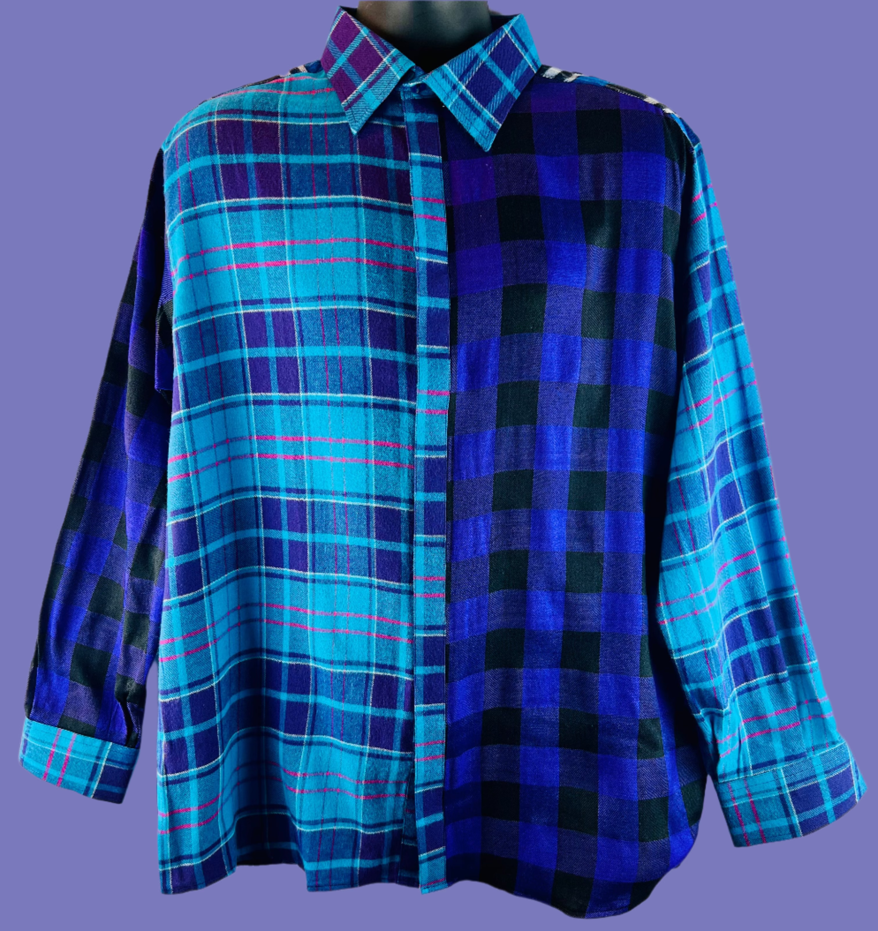 Unorthodox Plaid Long Sleeve Shirt – RNF ENT Exclusive Streetwear Drop - RNF ENT