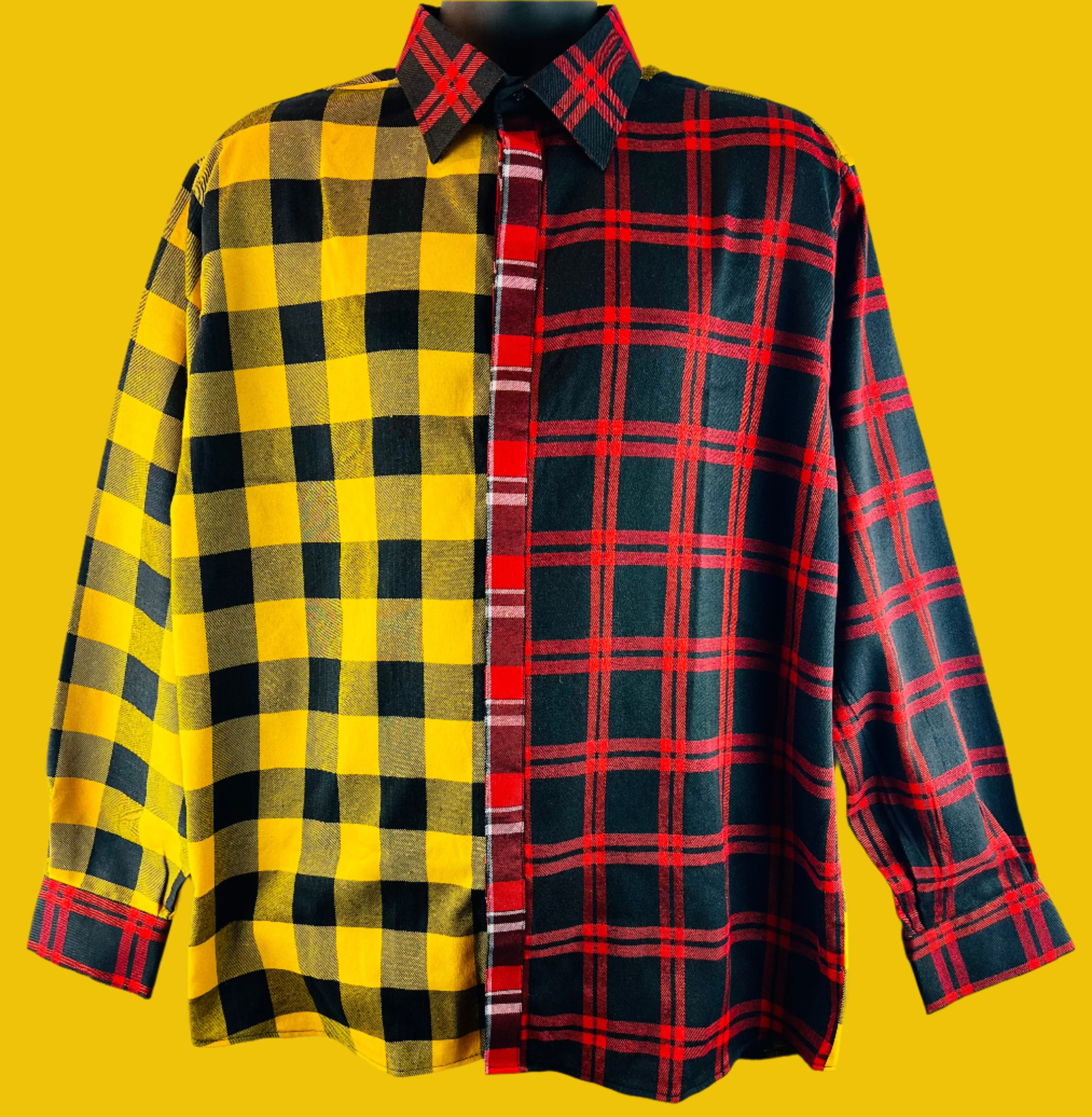 Unorthodox Plaid Long Sleeve Shirt – RNF ENT Exclusive Streetwear Drop - RNF ENT