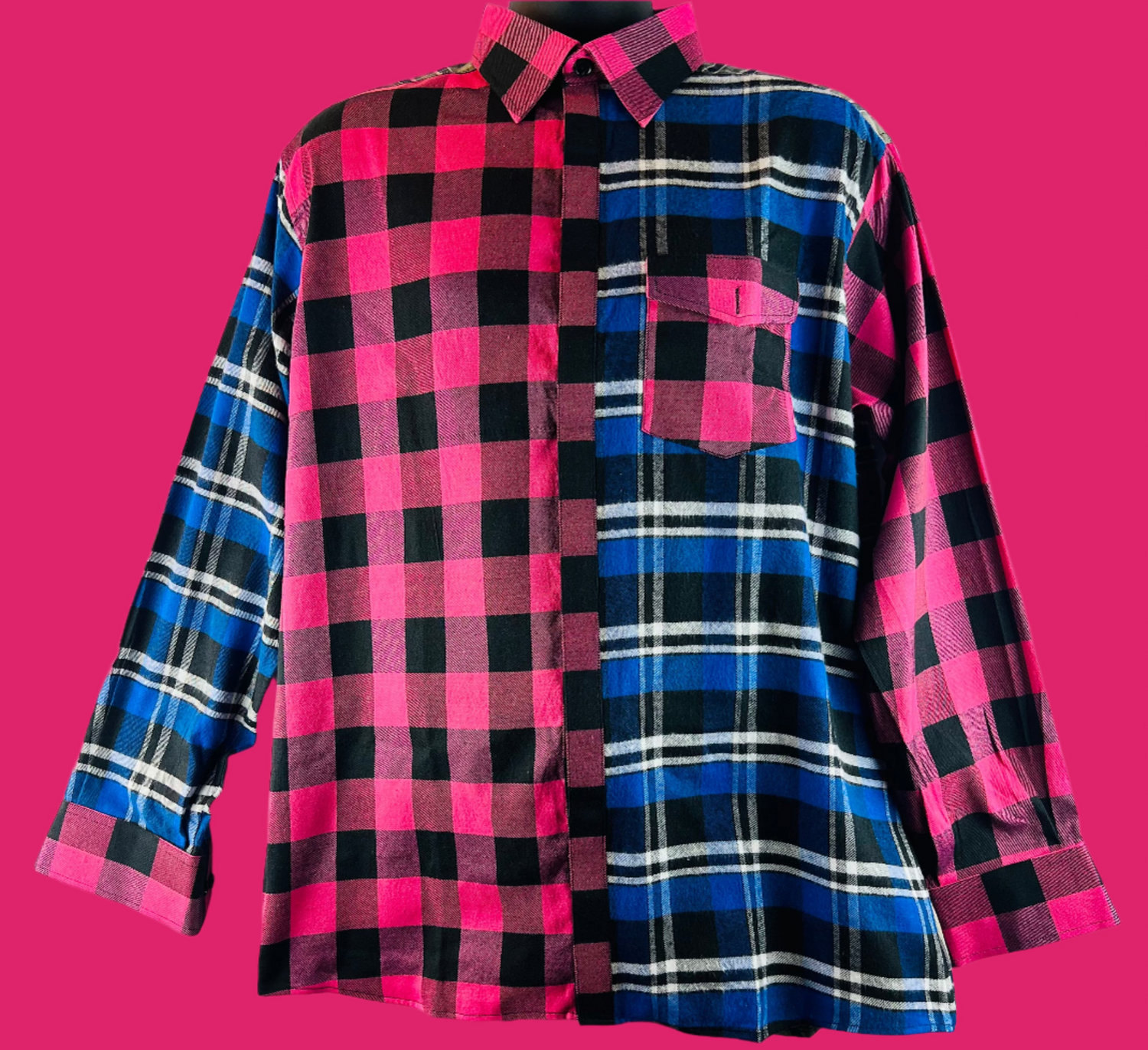 Unorthodox Plaid Long Sleeve Shirt – RNF ENT Exclusive Streetwear Drop - RNF ENT