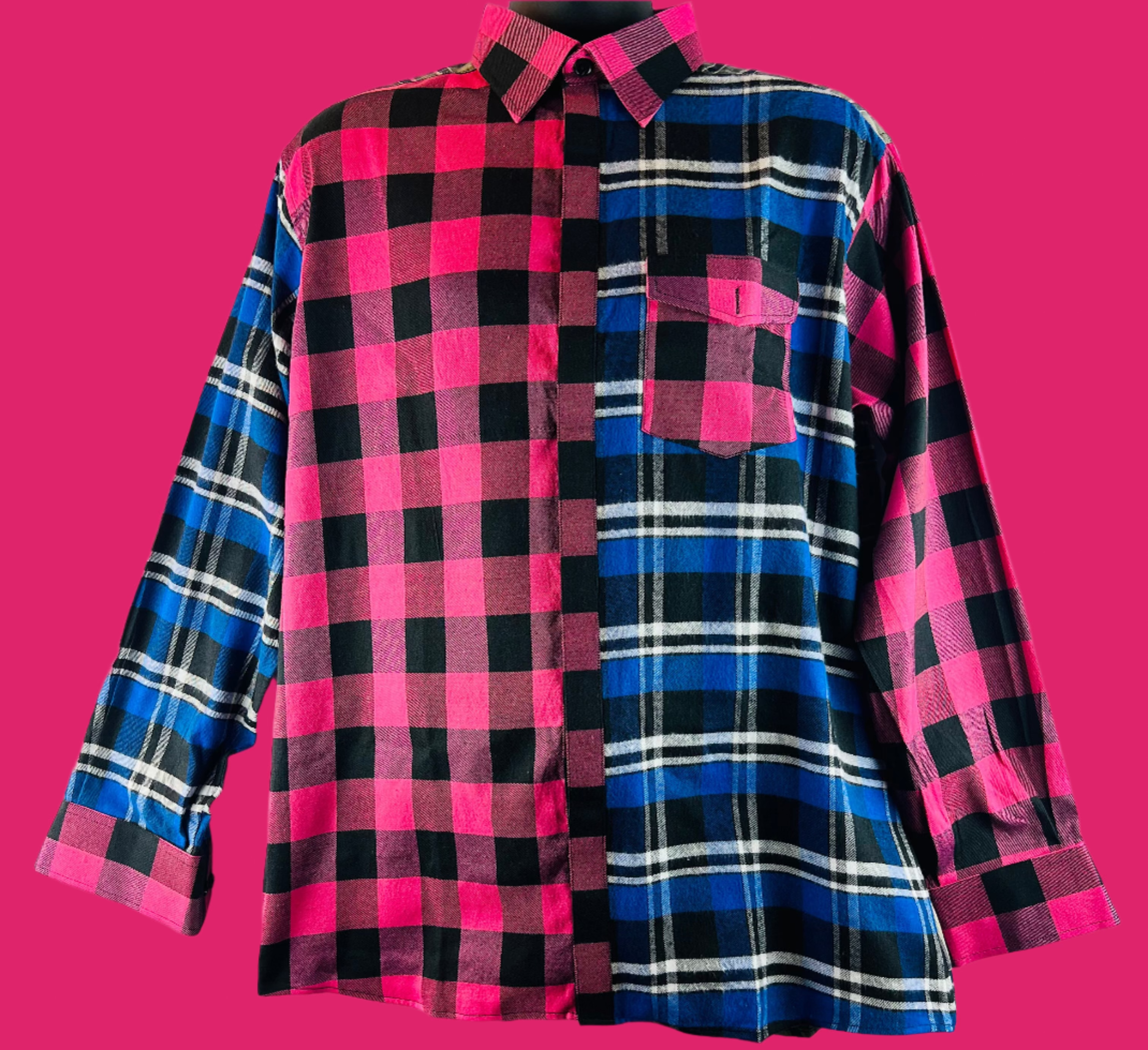 Unorthodox Plaid Long Sleeve Shirt – RNF ENT Exclusive Streetwear Drop - RNF ENT