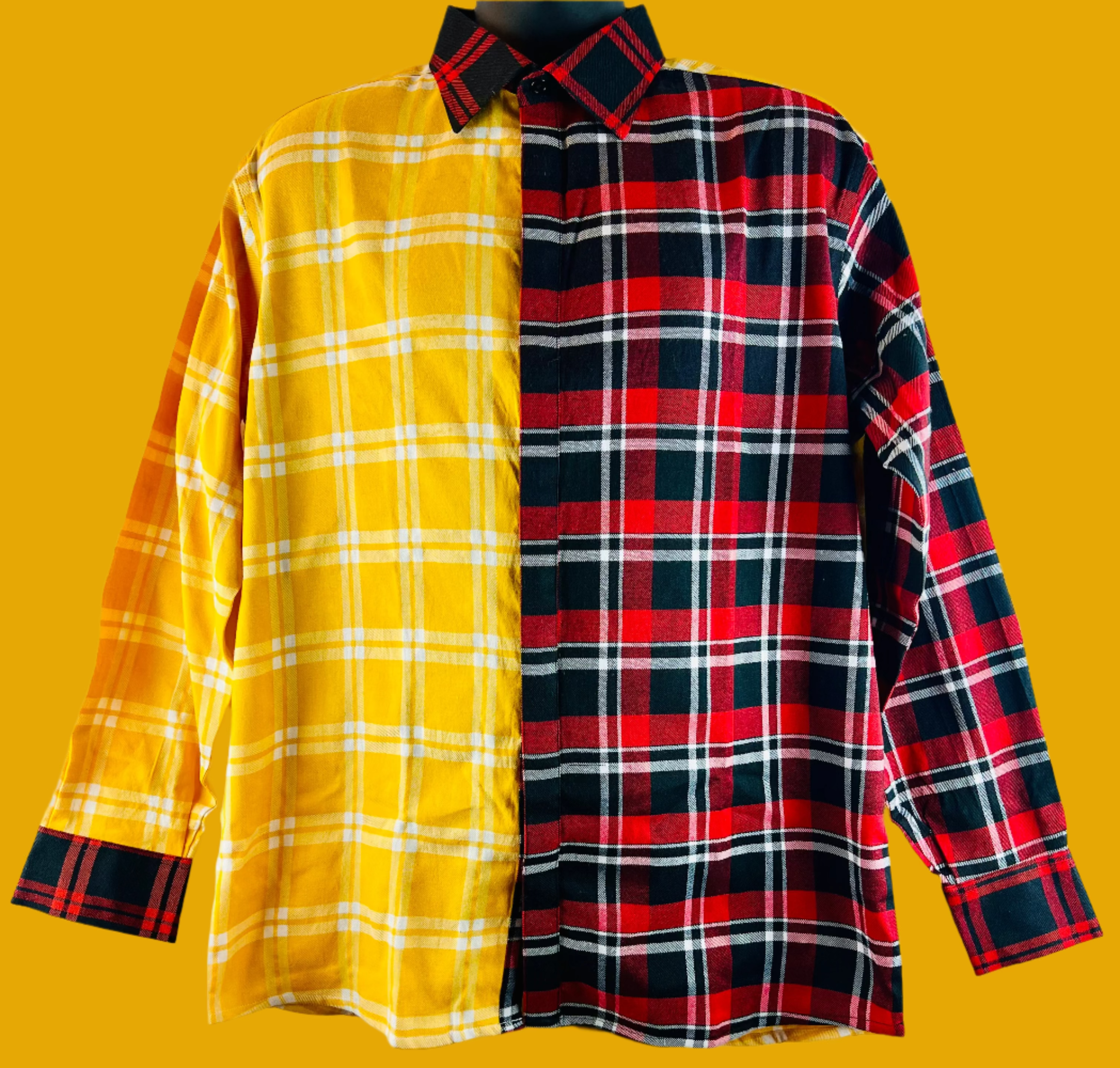Unorthodox Plaid Long Sleeve Shirt – RNF ENT Exclusive Streetwear Drop - RNF ENT
