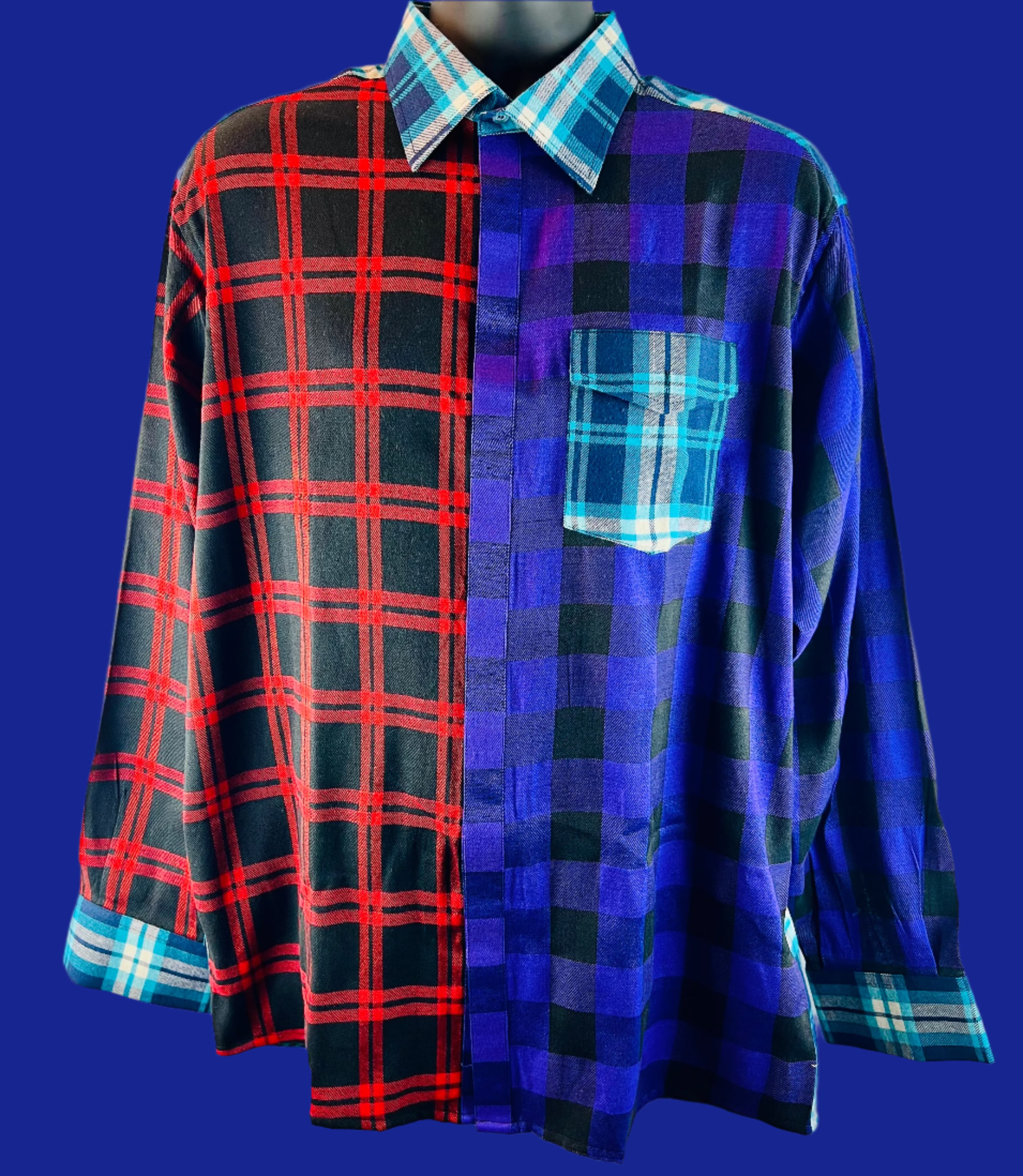 Unorthodox Plaid Long Sleeve Shirt – RNF ENT Exclusive Streetwear Drop - RNF ENT