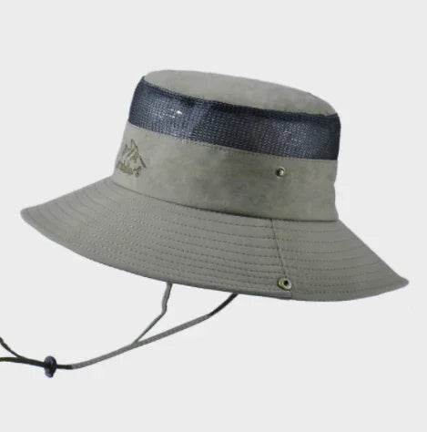Solid Color Big Brim Sun Hat Outdoor Mountaineering Protection - RNF ENT