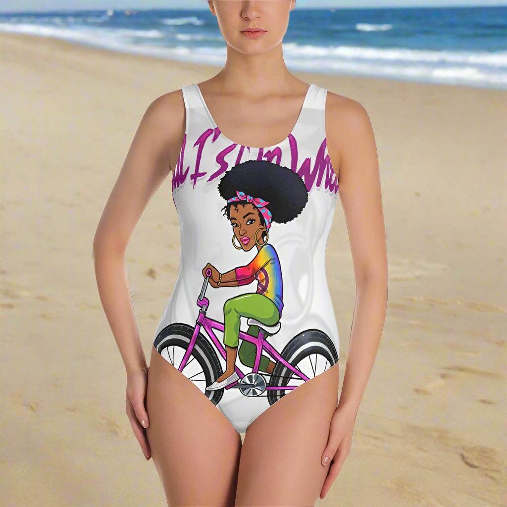 Bold Beauty One-Piece Swimsuit – Sculpting Fit, Vivid Print, Full Confidence - RNF ENT