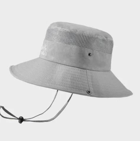 Solid Color Big Brim Sun Hat Outdoor Mountaineering Protection - RNF ENT