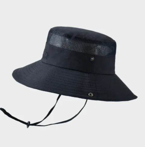 Solid Color Big Brim Sun Hat Outdoor Mountaineering Protection - RNF ENT
