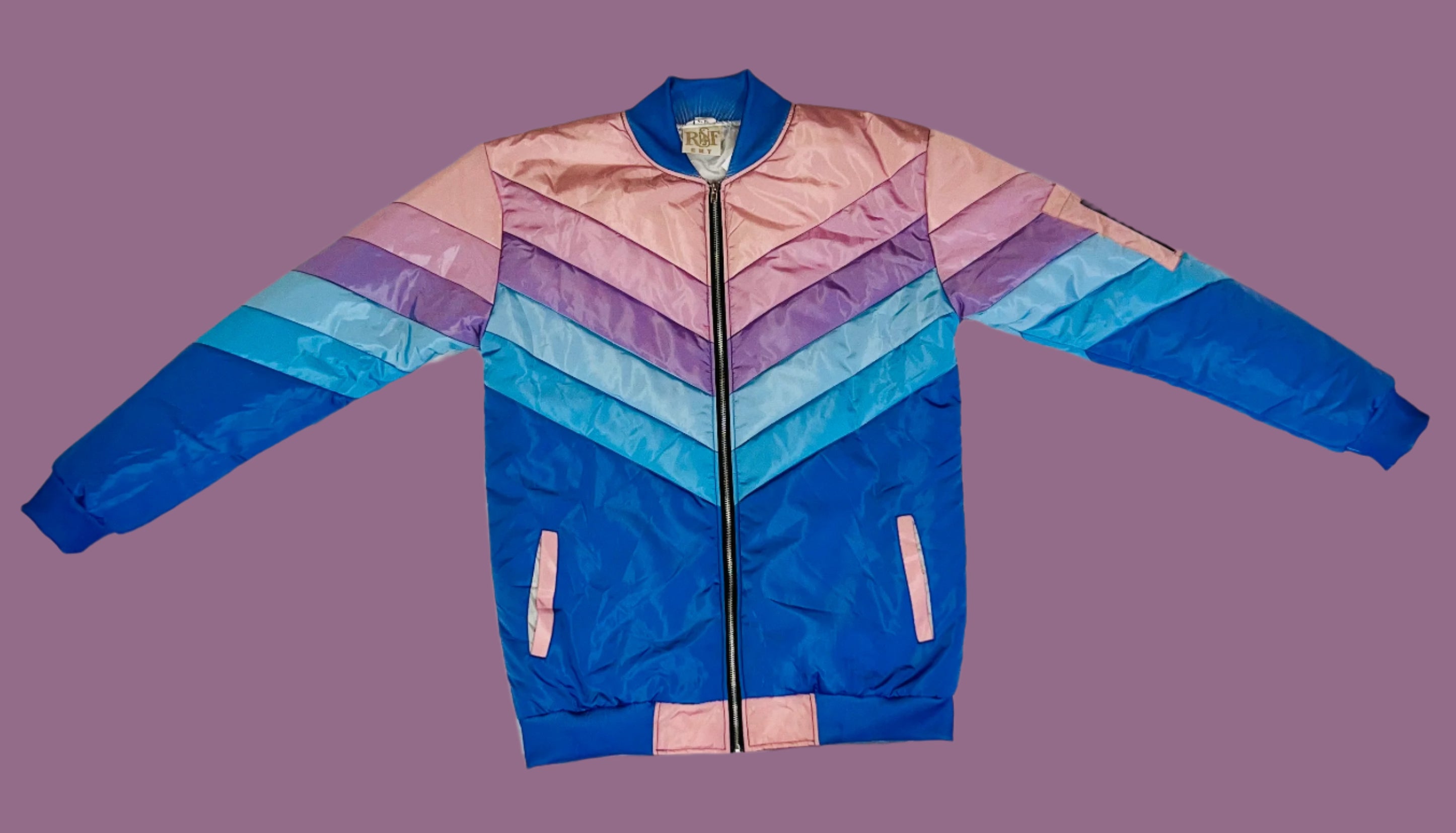 &quot;Luxury Chevron Bomber – RNF ENT Designer Series&quot;