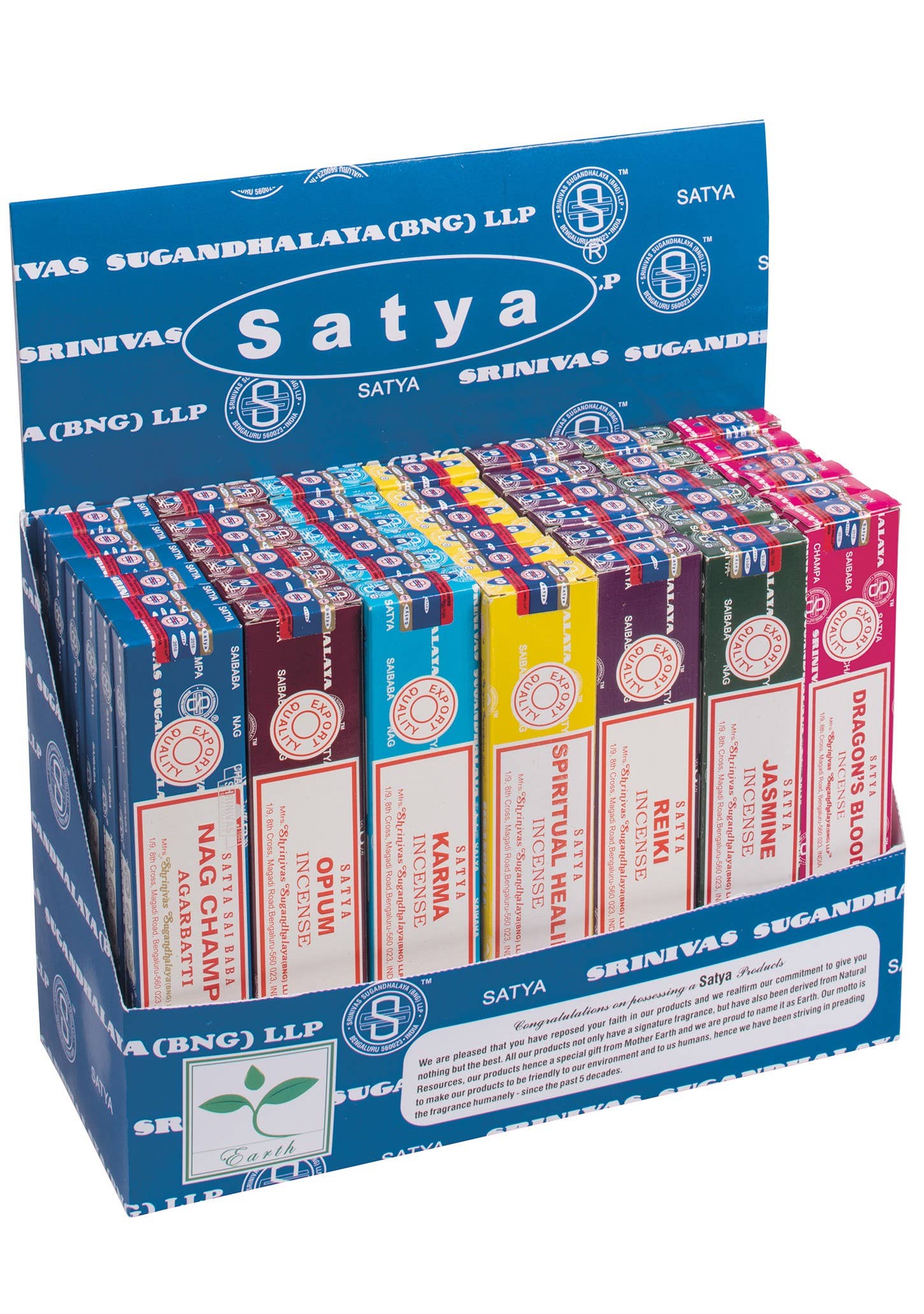 Satya Nag Champa Meditation Series - 42 in a Display Box
