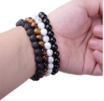 Load image into Gallery viewer, Black Agate  Bracelet
