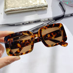 Load image into Gallery viewer, Vintage Oversized Square Sunglasses Women Retro Brand Design Rectangular Thick Frame Leopard Chic Sun Glasses Shades Men OM586

