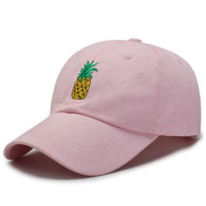 Embroidered Pineapple Baseball Cap Adjustable Cotton
