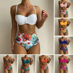 Load image into Gallery viewer, Women&#39;s Floral Print Spaghetti Strap Bikini Bathing Suit 2 Piece Swimsuits
