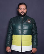 Load image into Gallery viewer, MULTICOLOR LAMBSKIN PUFF LEATHER JACKETS
