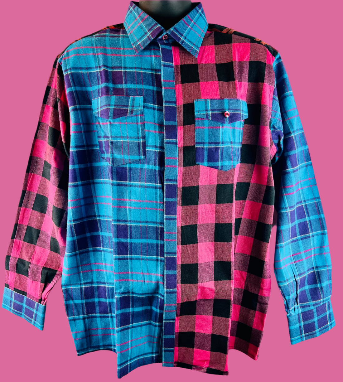 Unorthodox Plaid Long Sleeve Shirt – RNF ENT Exclusive Streetwear Drop - RNF ENT