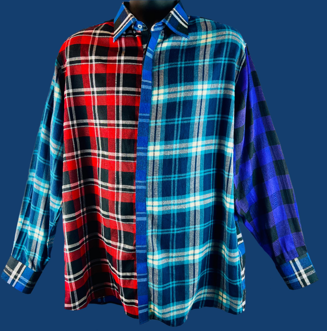 Unorthodox Plaid Long Sleeve Shirt – RNF ENT Exclusive Streetwear Drop - RNF ENT