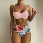 Load image into Gallery viewer, Women&#39;s Floral Print Spaghetti Strap Bikini Bathing Suit 2 Piece Swimsuits
