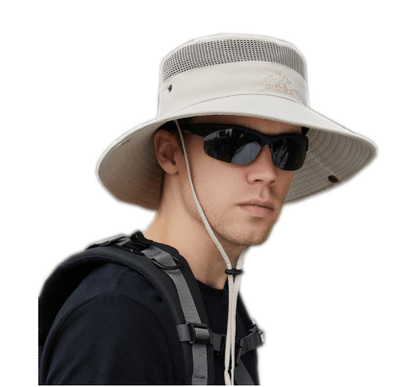 Solid Color Big Brim Sun Hat Outdoor Mountaineering Protection - RNF ENT