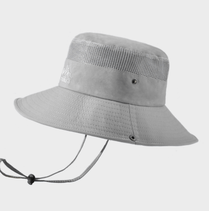 Solid Color Big Brim Sun Hat Outdoor Mountaineering Protection - RNF ENT